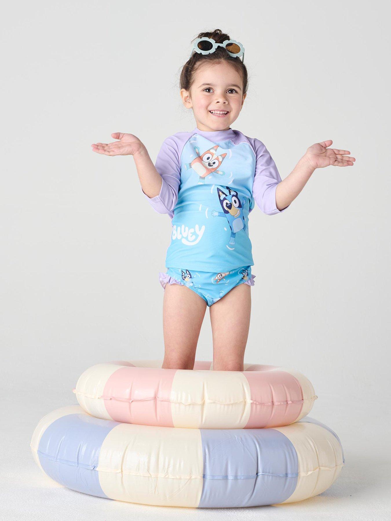 undefined Girls Bluey Swim Set - Multi