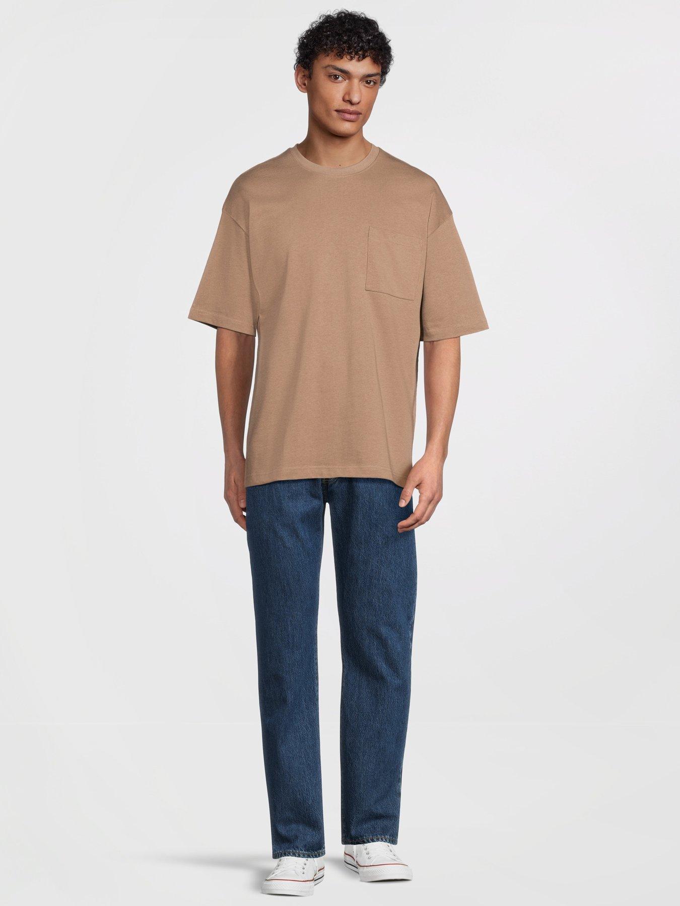 Image 4 of 7 of Very Man 2 Pack Heavyweight Relaxed Fit T-Shirt - Multi