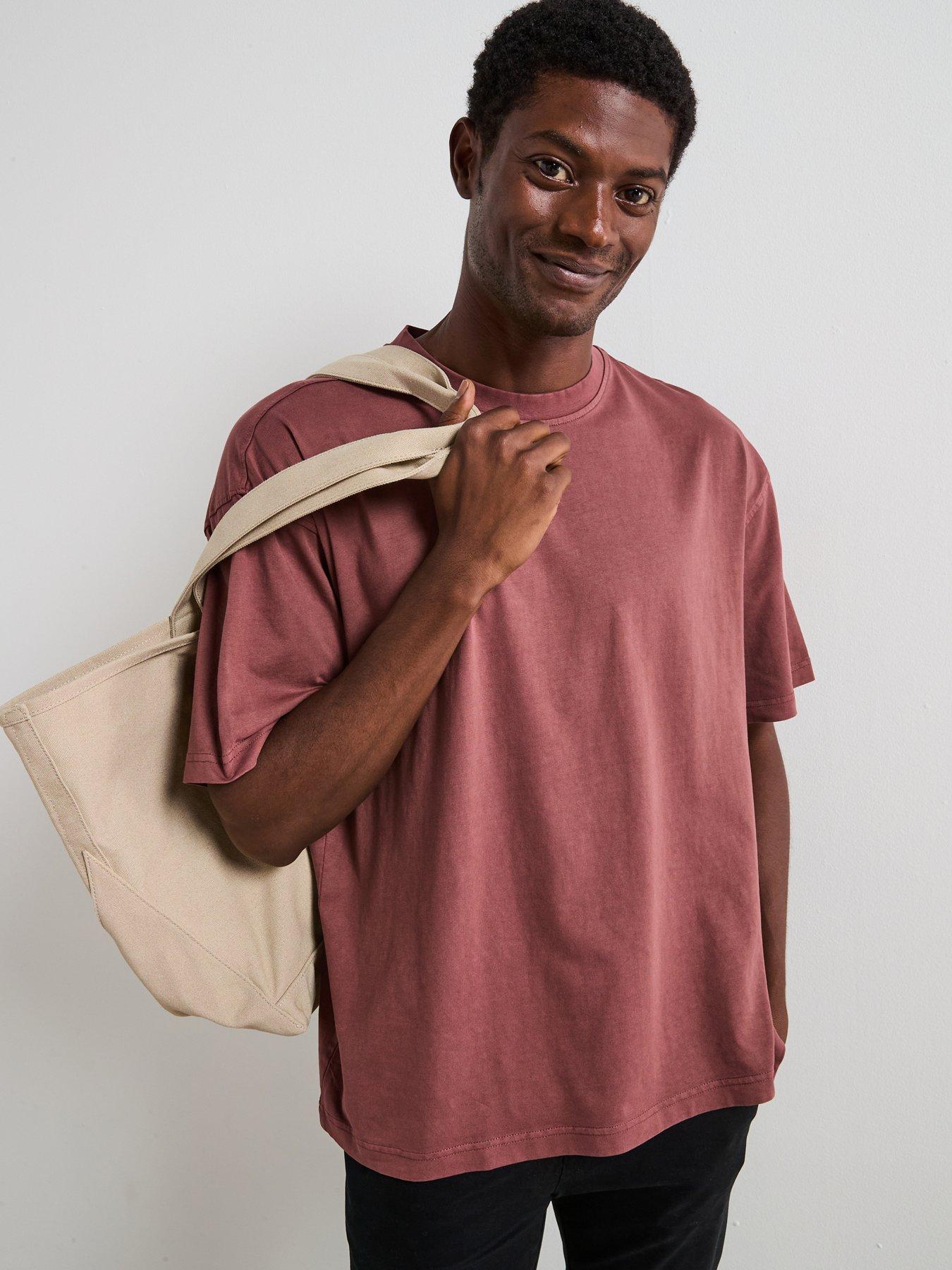 undefined Pure Cotton Ribbed T-shirt  - Orange