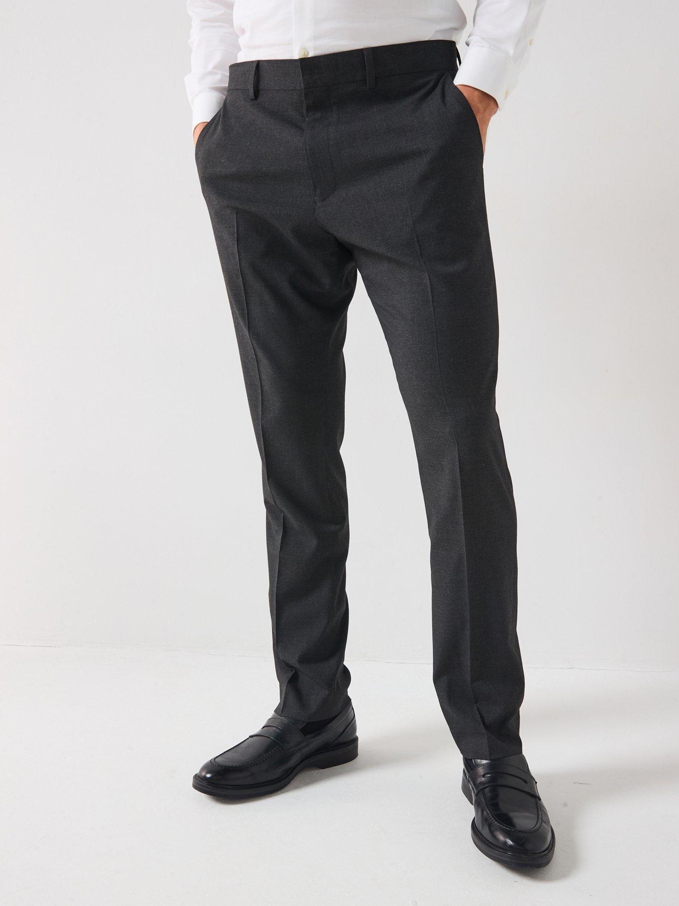 Very Man Regular Fit Suit Trousers - Charcoal