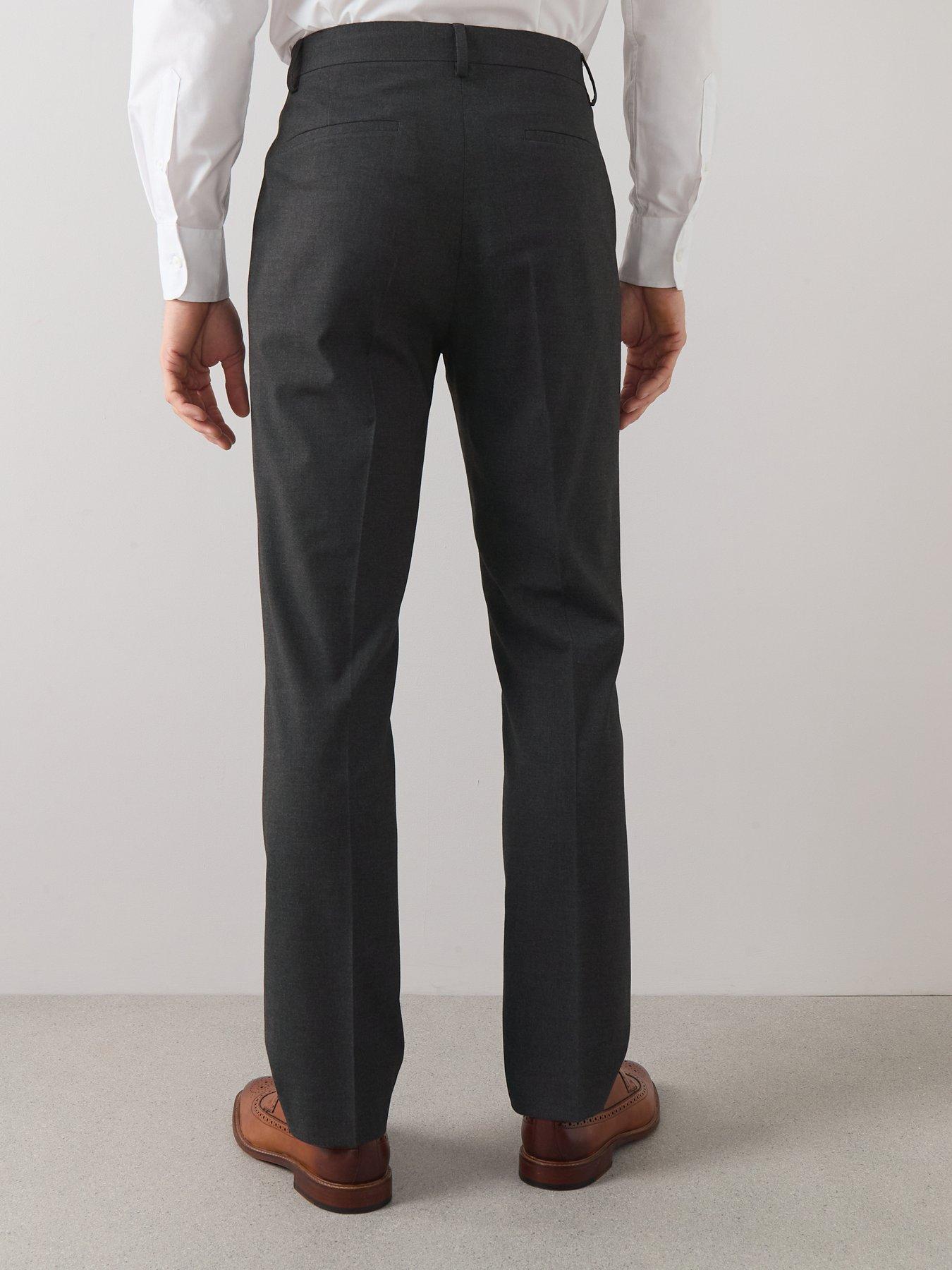 Image 2 of 7 of The Very Collection Regular Fit Suit Trousers - Charcoal