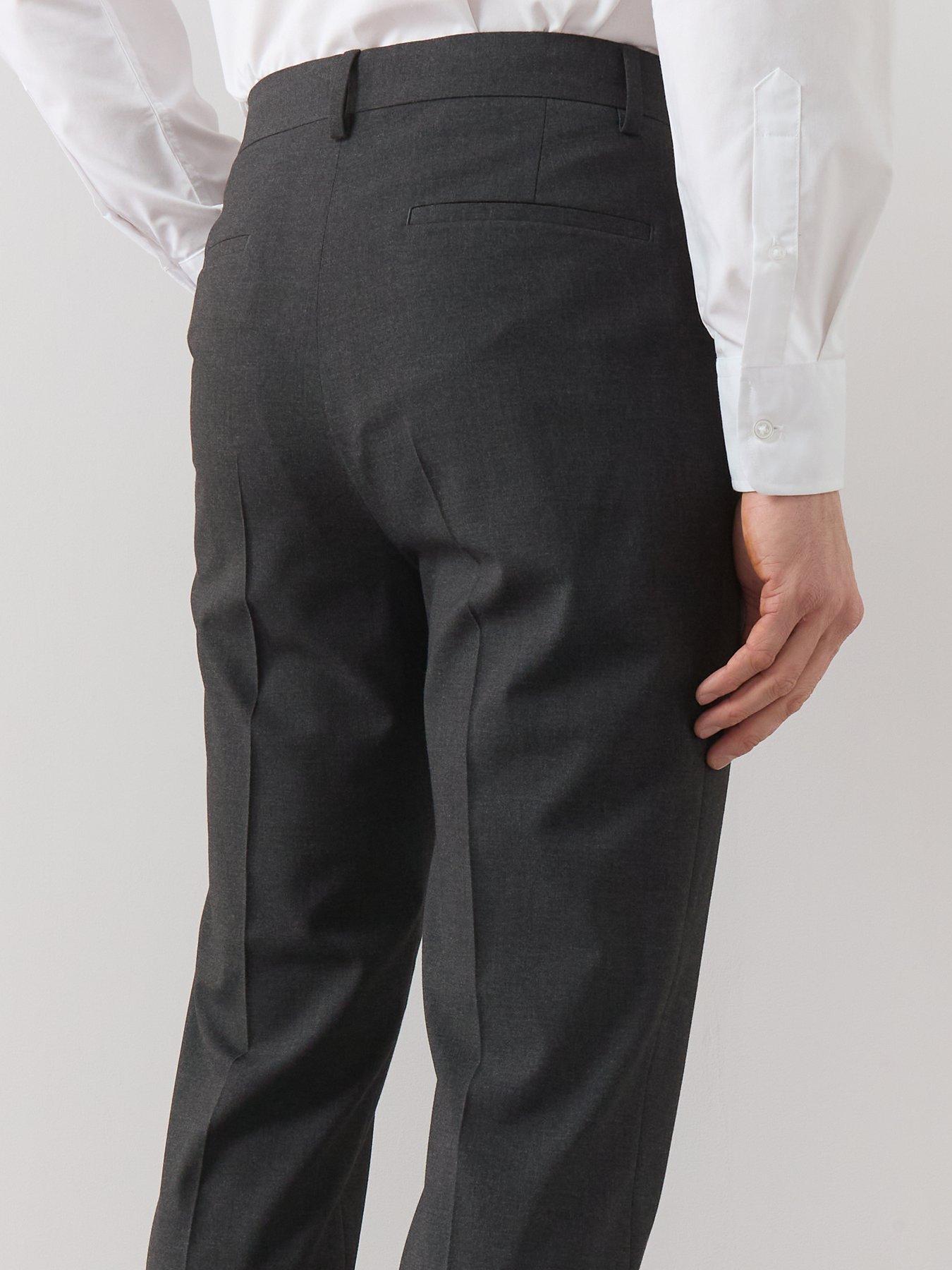Image 4 of 7 of The Very Collection Regular Fit Suit Trousers - Charcoal