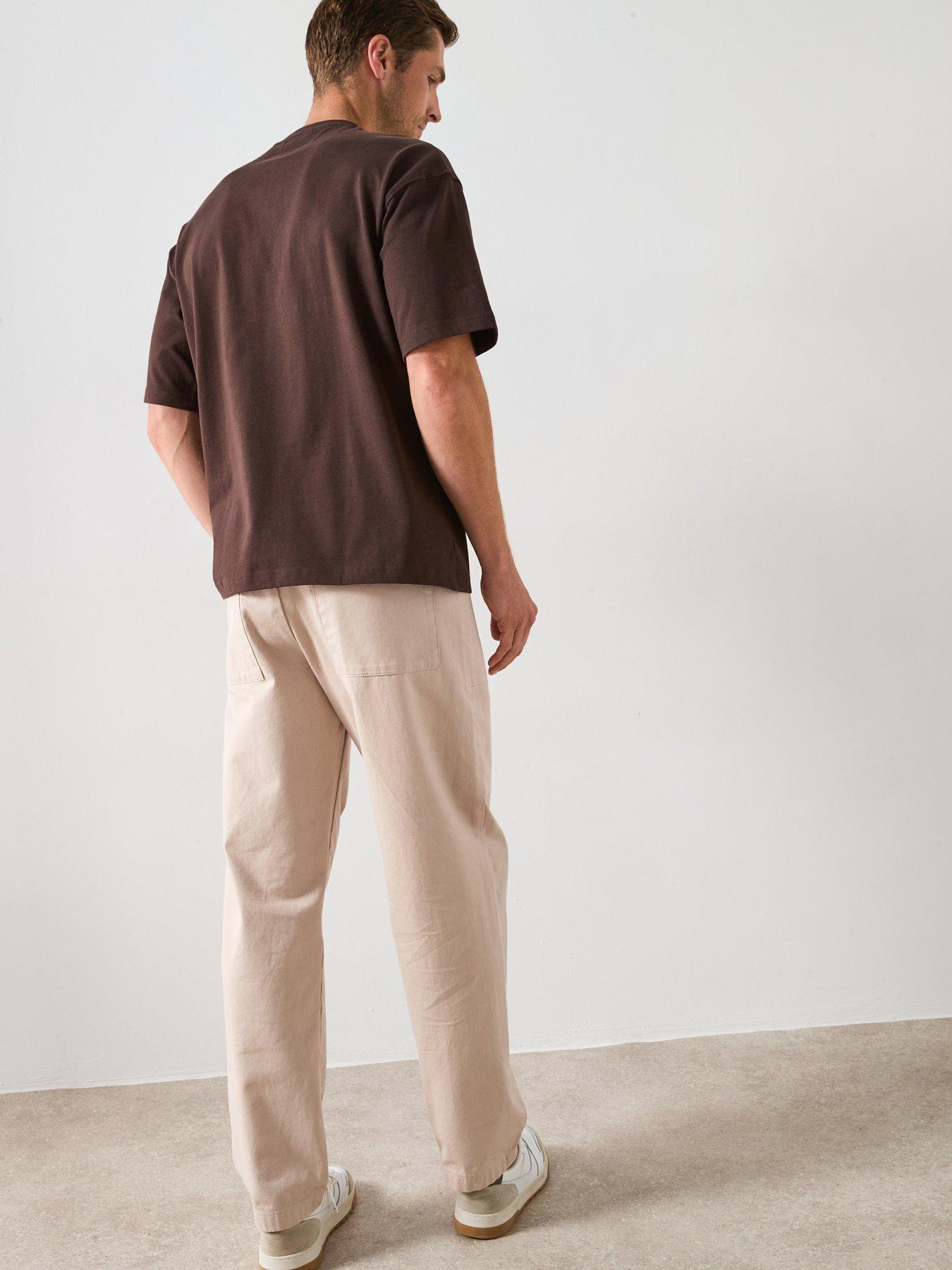 Image 6 of 6 of Very Man Heavyweight Relaxed Fit T-Shirt - Brown