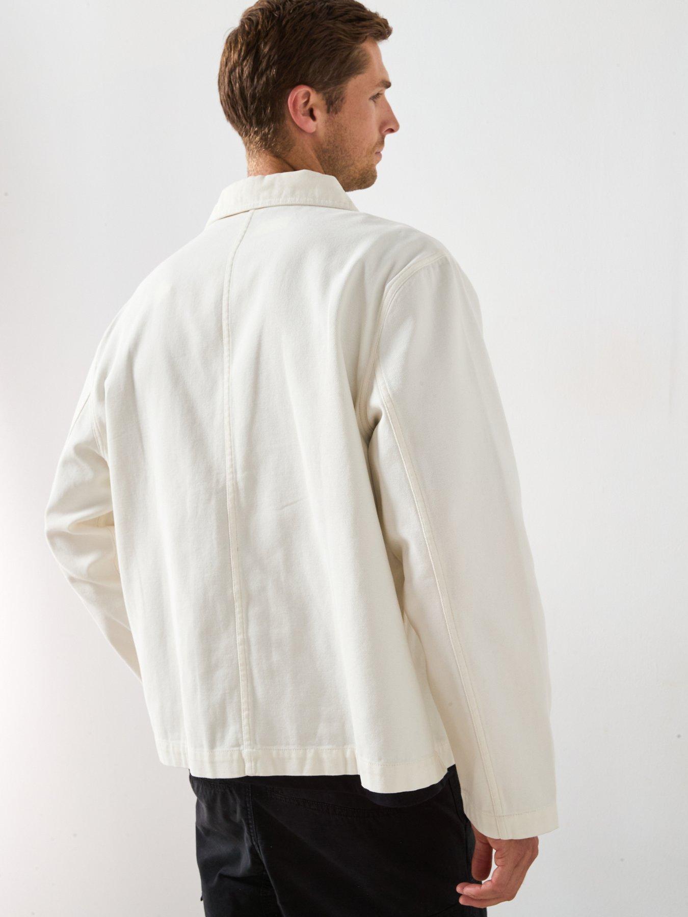 Image 2 of 6 of Very Man Canvas Chore Jacket - Beige