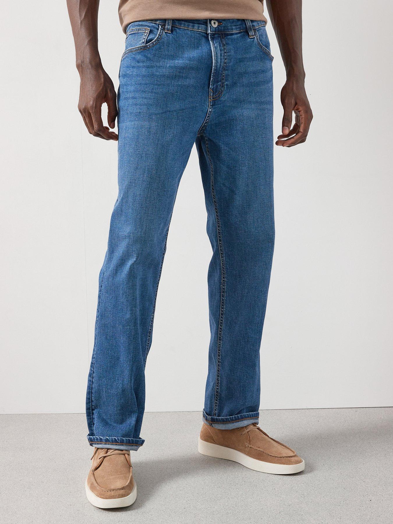 front image of very-man-straight-jeans-with-stretch-mid-wash-blue