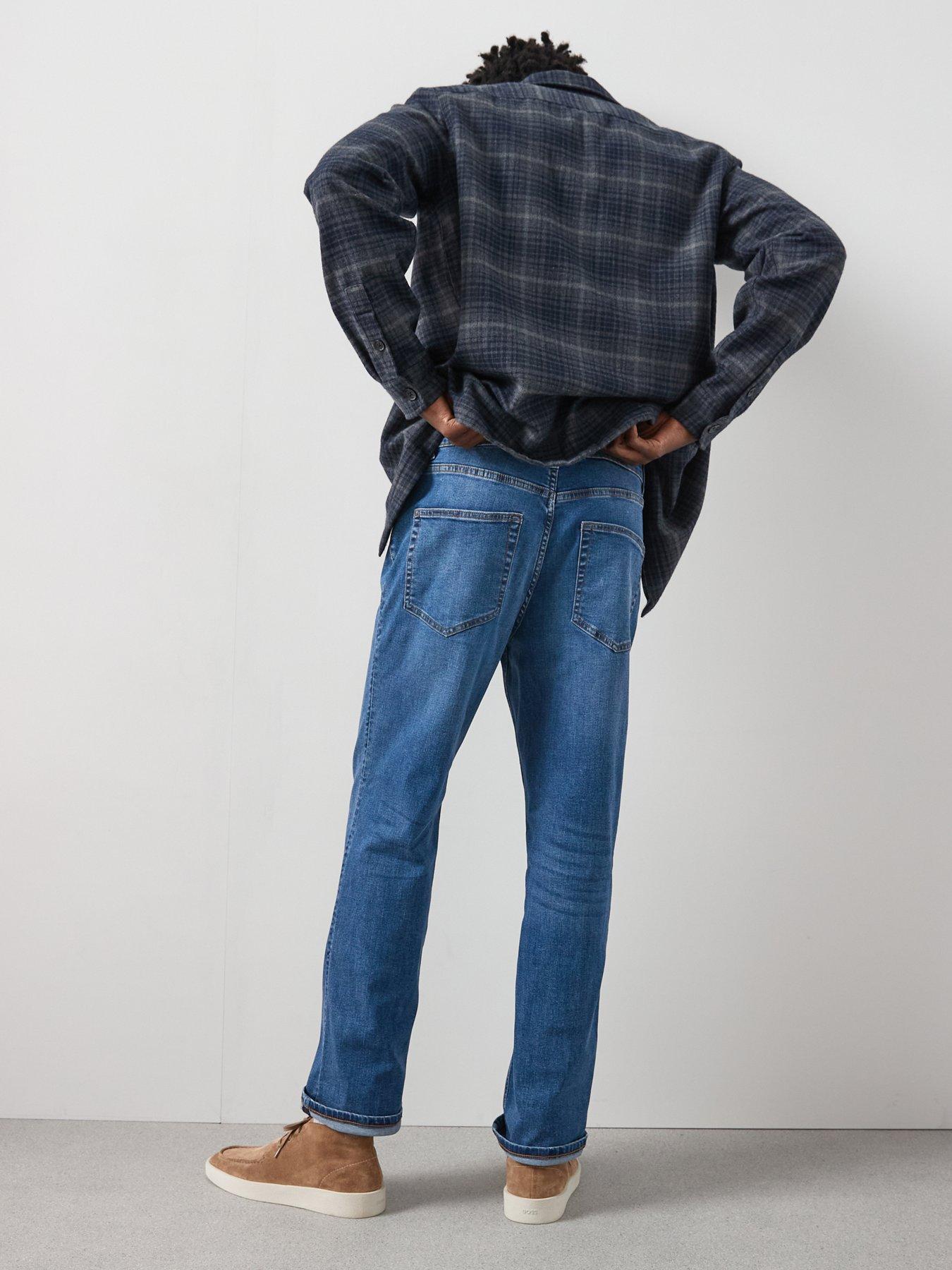 stillFront image of very-man-straight-jeans-with-stretch-mid-wash-blue