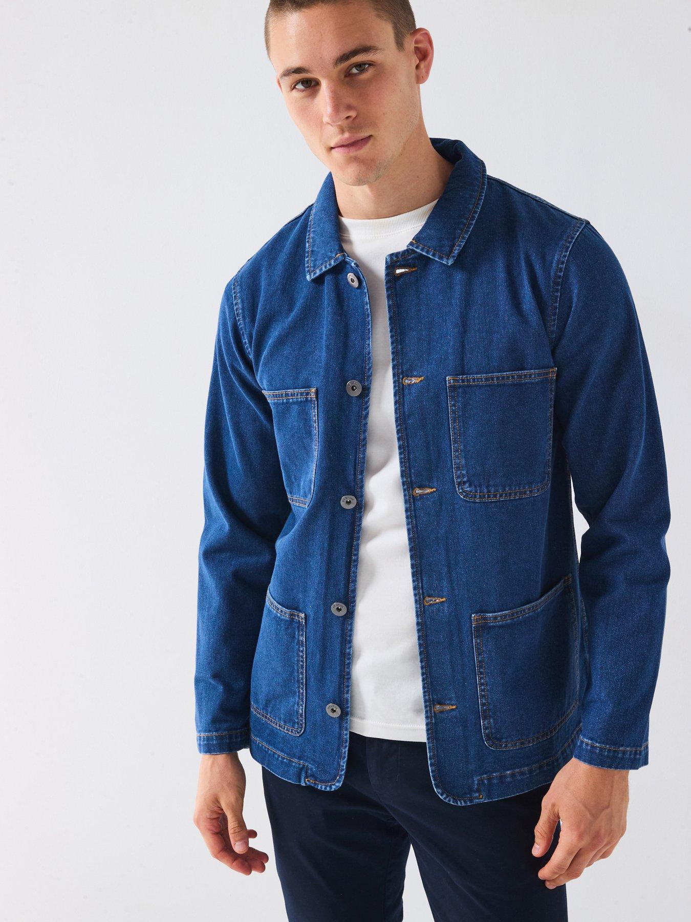 undefined Denim Chore Jacket - Blue