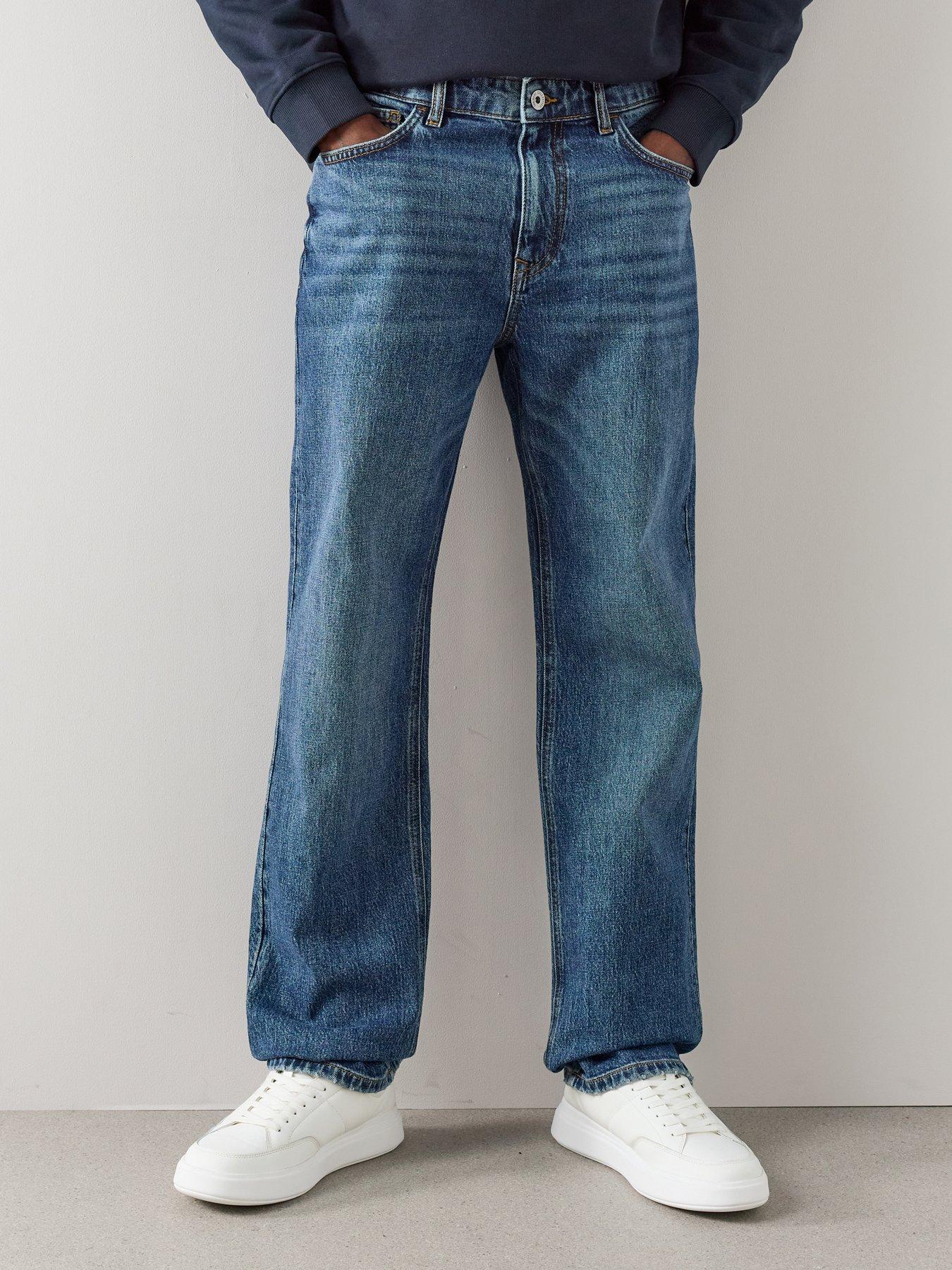 The Very Collection Premium Loose Fit Jeans With Stretch - Mid Blue