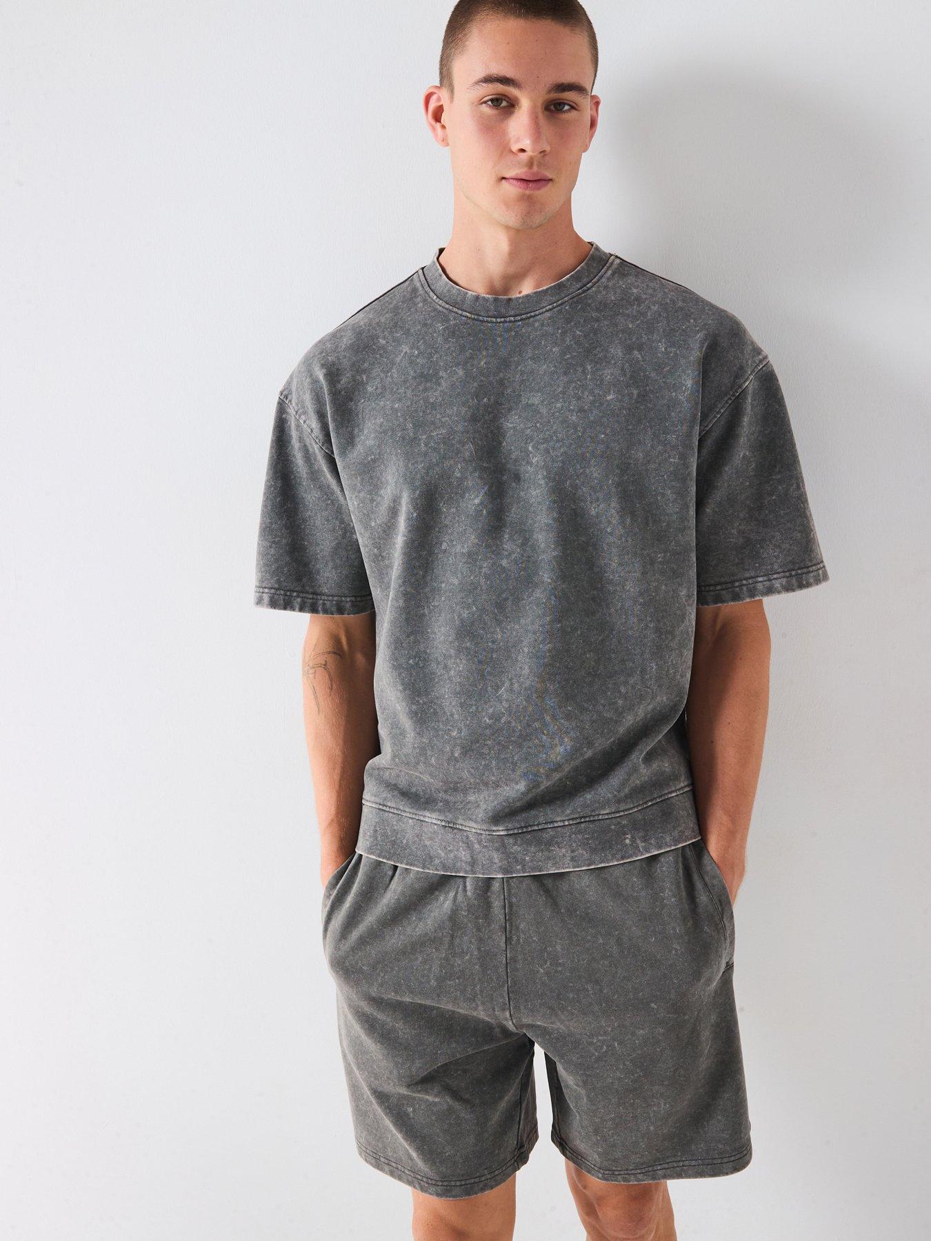 Very Man Washed Heavyweight T-Shirt - Charcoal