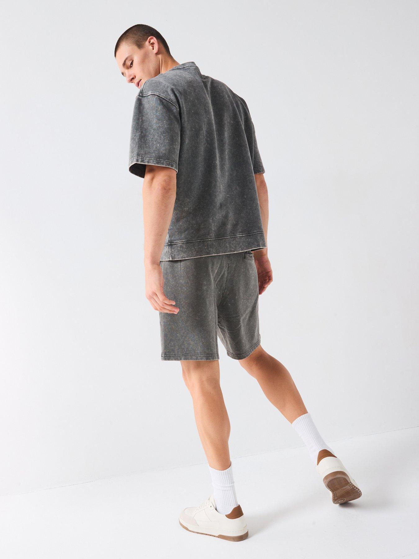 Image 2 of 6 of Very Man Washed Heavyweight T-Shirt - Charcoal