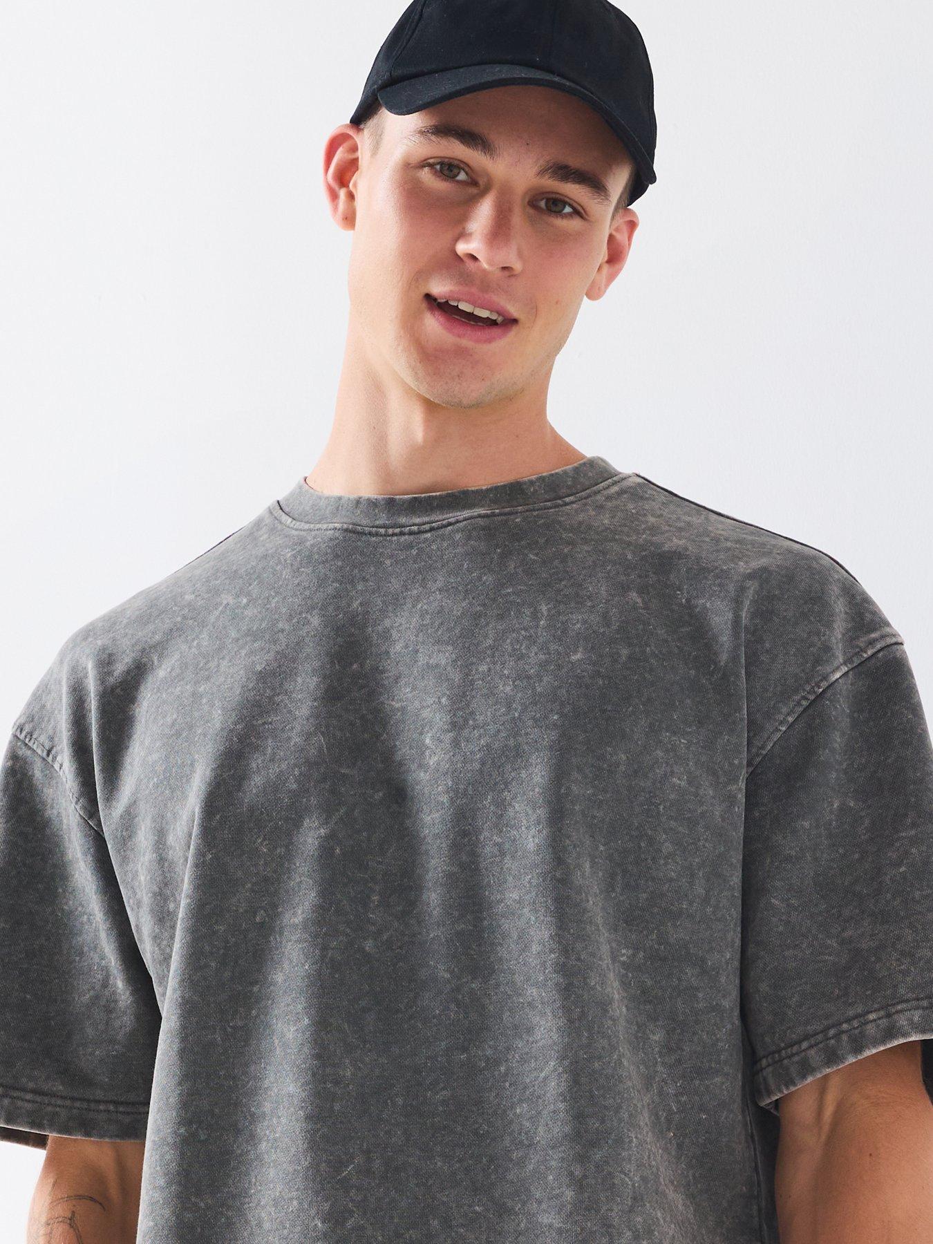 Image 5 of 6 of Very Man Washed Heavyweight T-Shirt - Charcoal