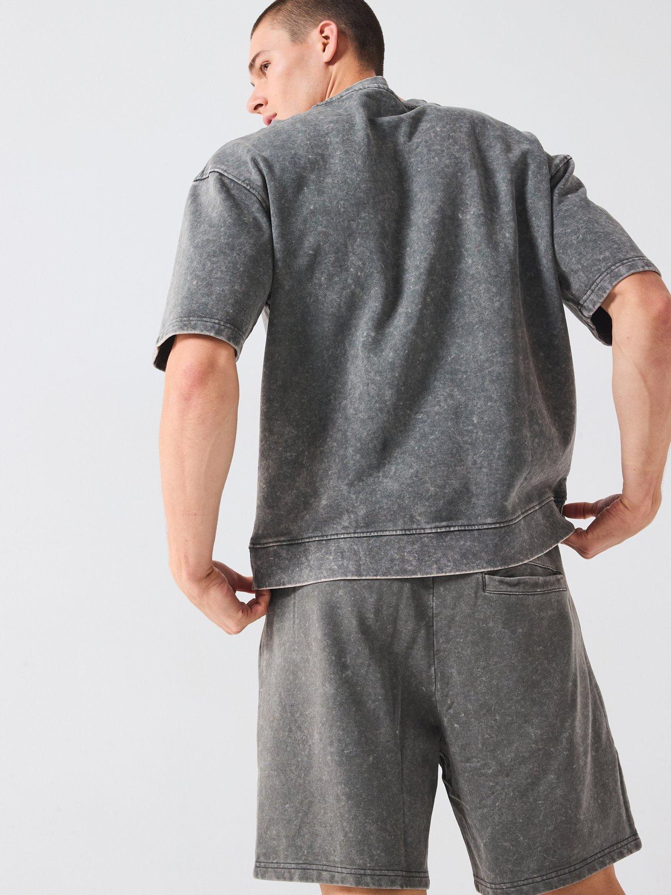 Image 6 of 6 of Very Man Washed Heavyweight T-Shirt - Charcoal