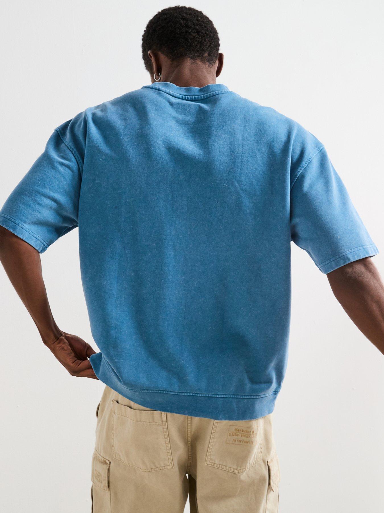 Image 2 of 6 of Very Man Washed Heavyweight Tee - Blue