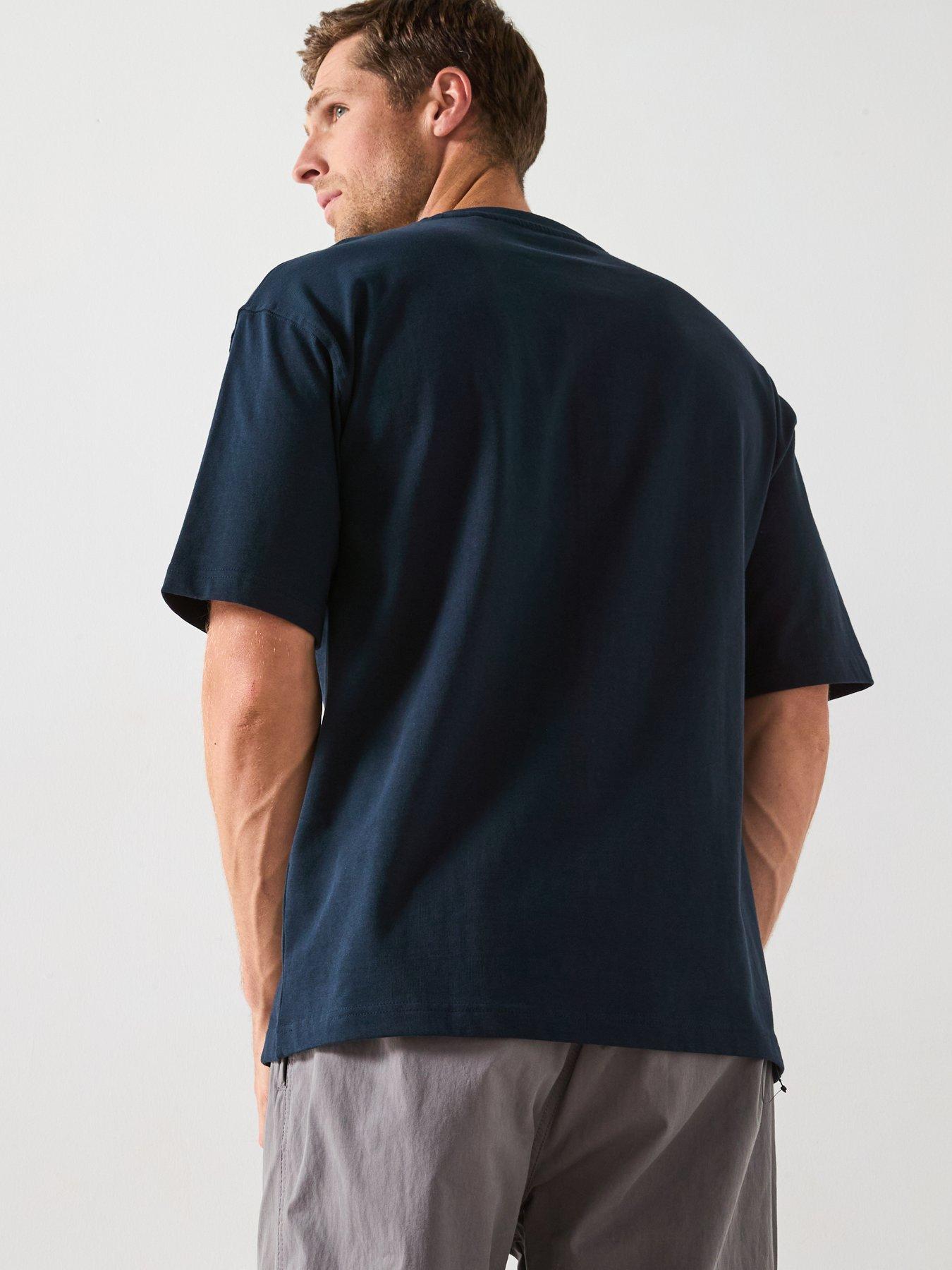 Image 2 of 6 of Very Man Heavyweight Relaxed Fit T-Shirt - Navy
