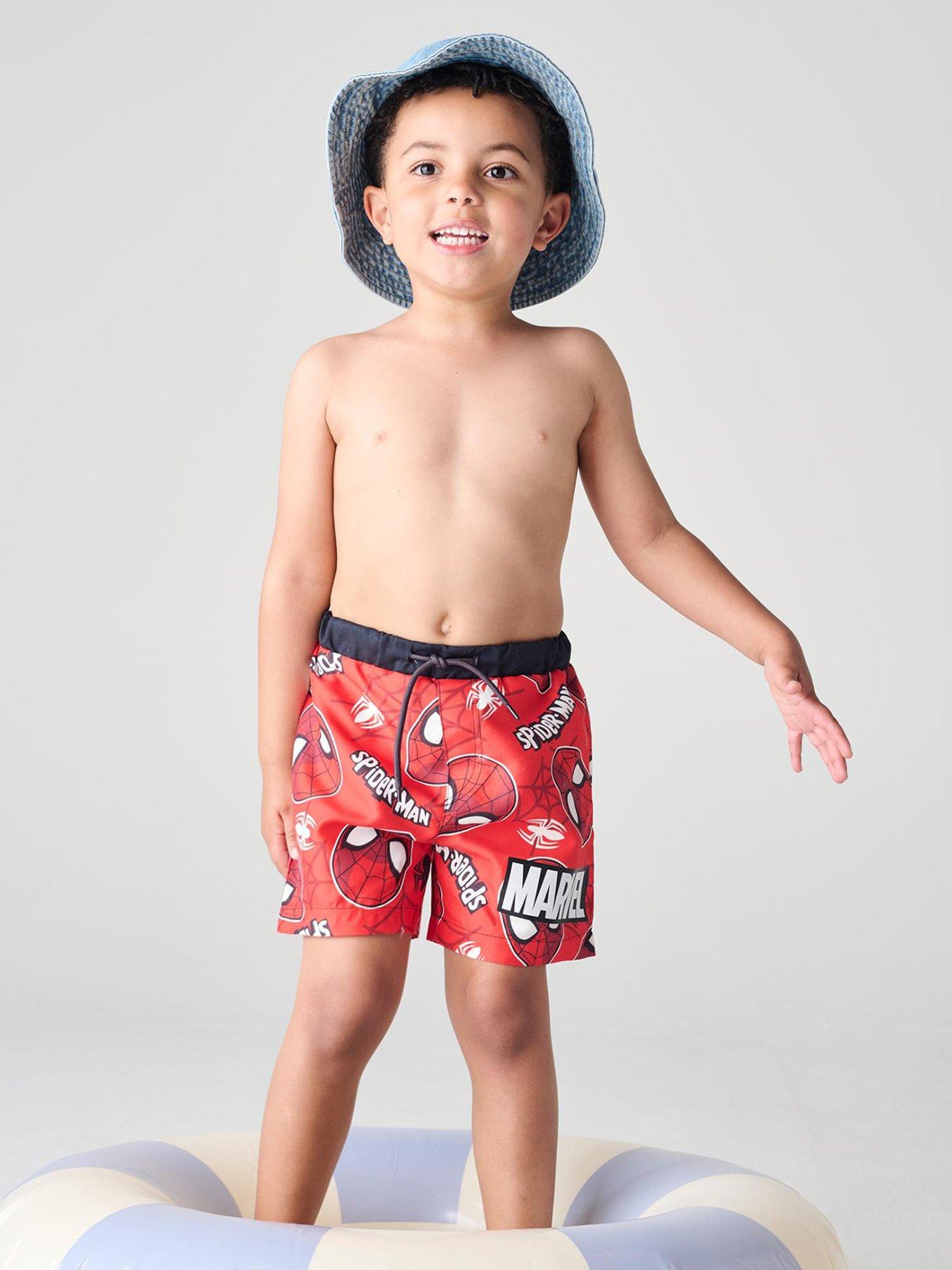 undefined Spiderman Swim Shorts - Red