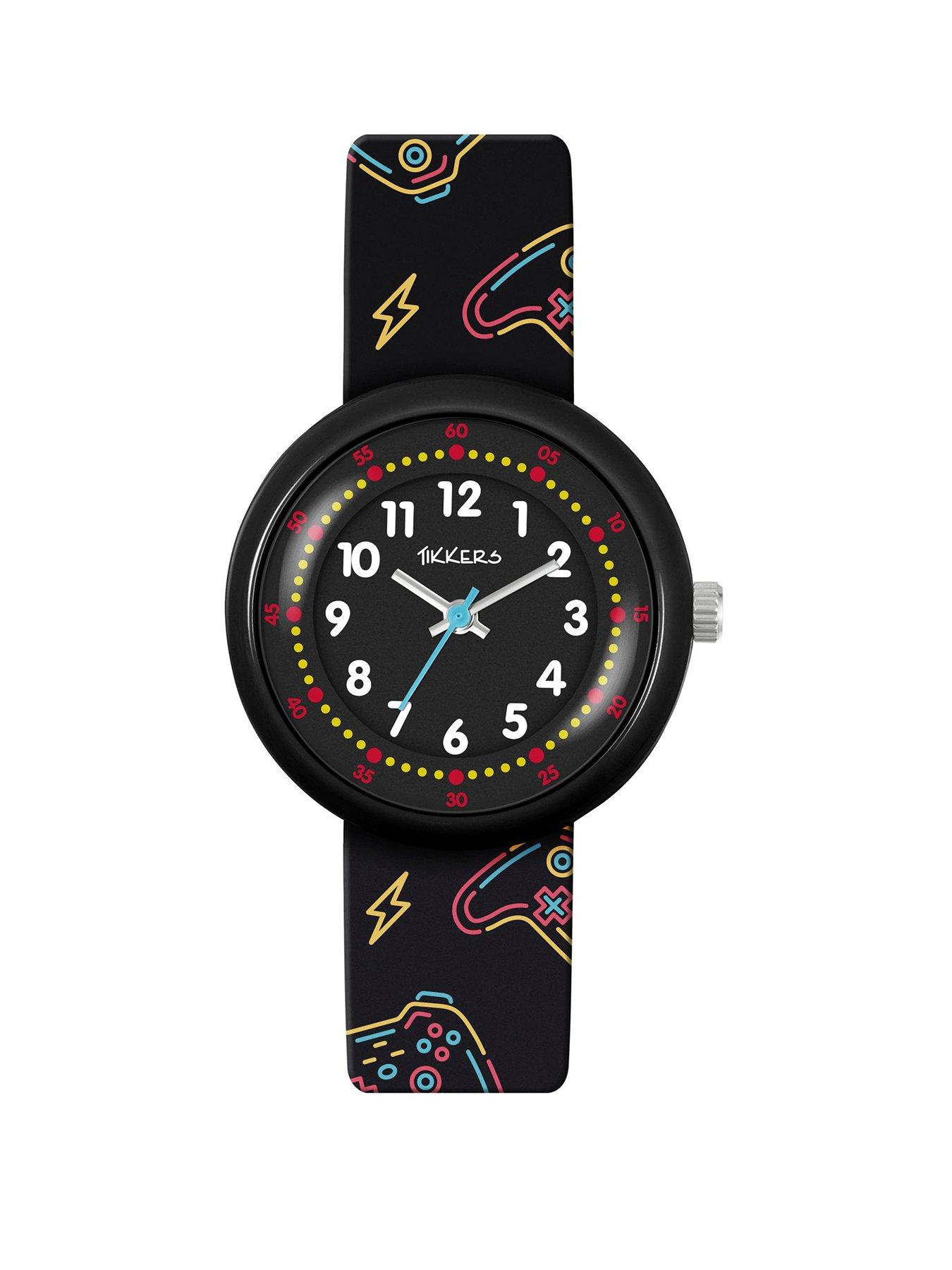 tikkers-black-printed-gamer-strap-watch