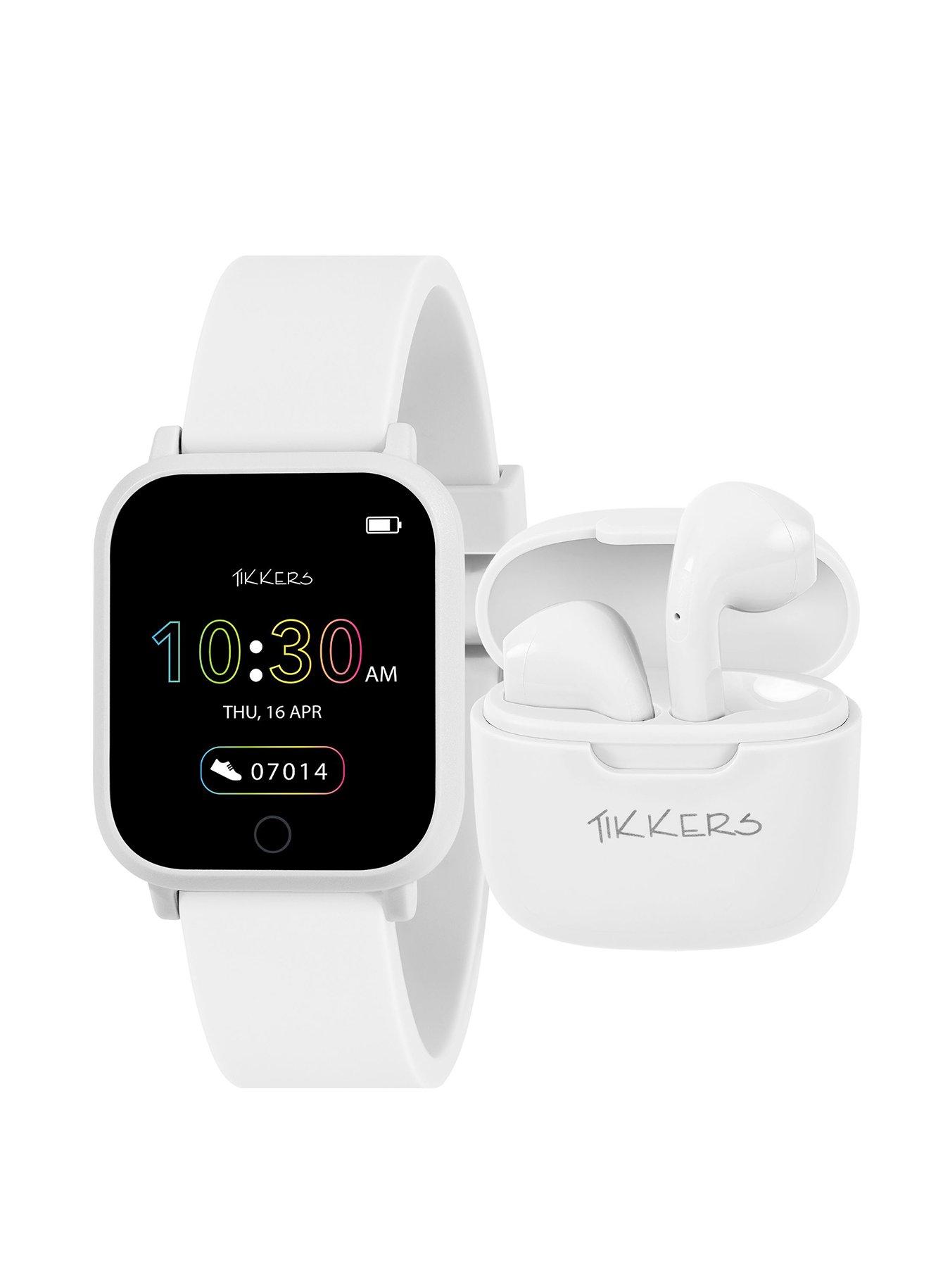 tikkers-series-10-white-smart-watch-and-earbud-set