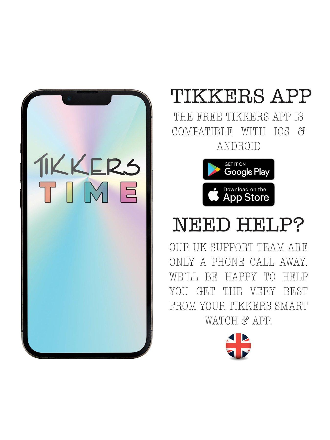  image of tikkers-smart-series-13-smart-watch-and-green-silicone-strap-set