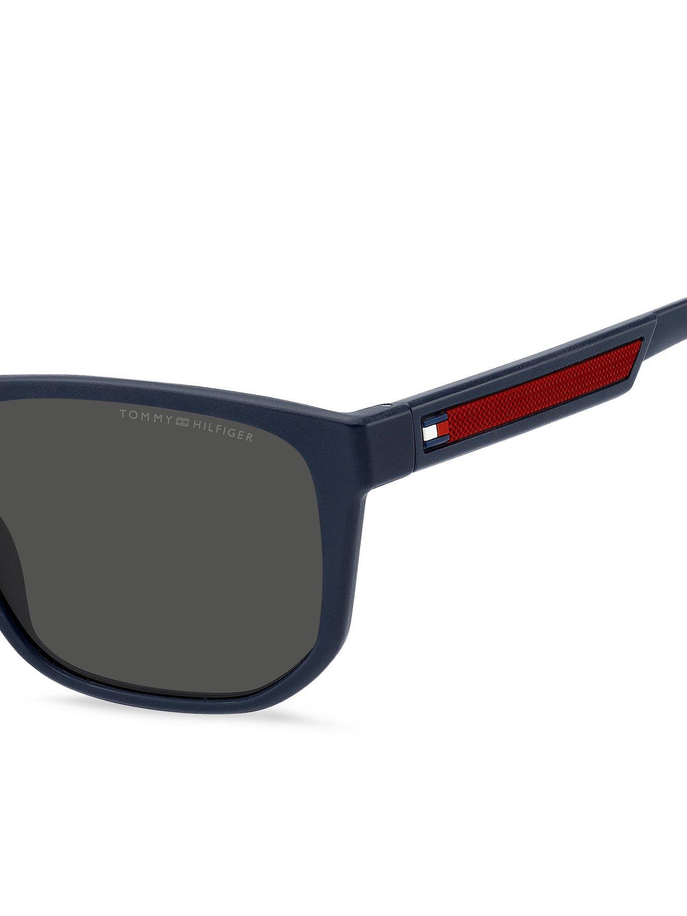  image of tommy-hilfiger-logo-rectangular-sunglasses