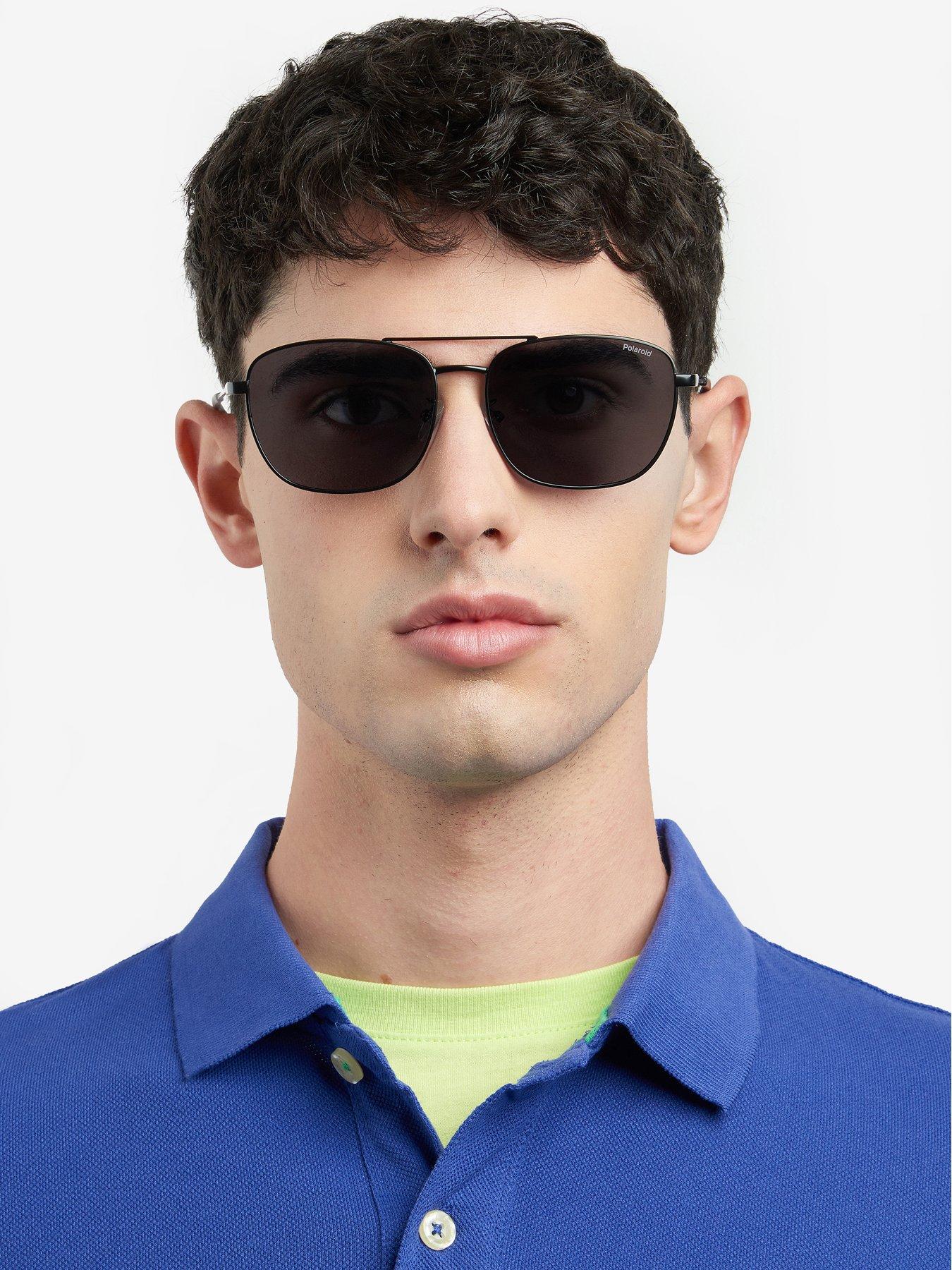 undefined Poloroid Grey Pz Small Double Bridge Sunglasses