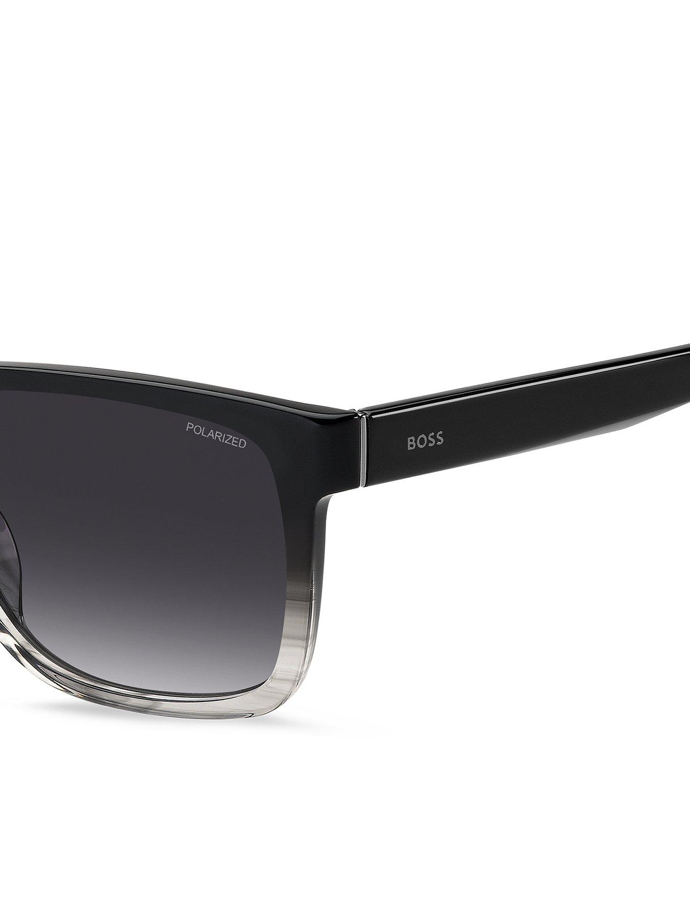  image of boss-hugo-boss-grey-acetate-rectangular-sunglasses