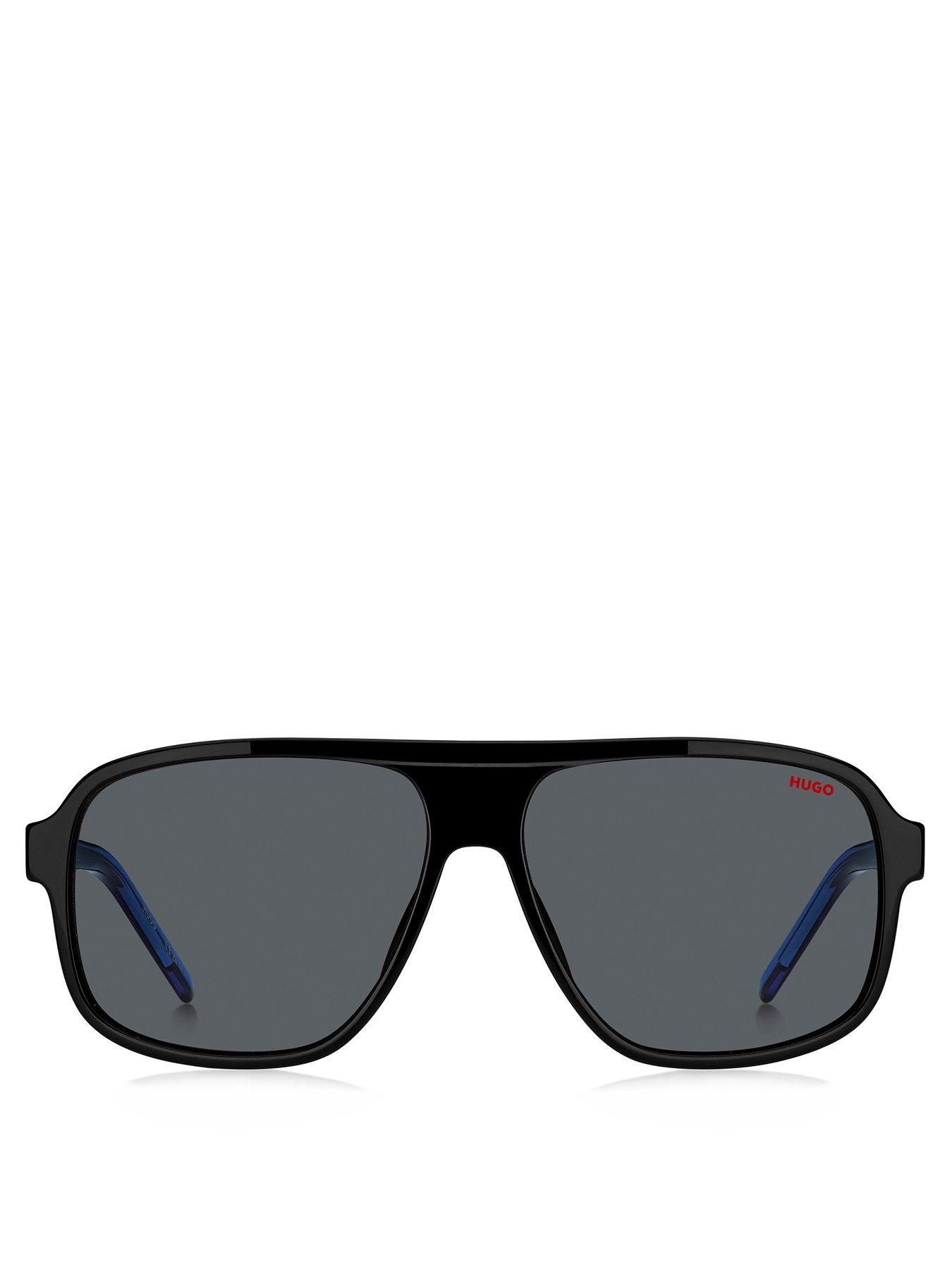  image of hugo-rectangular-flat-top-sunglasses
