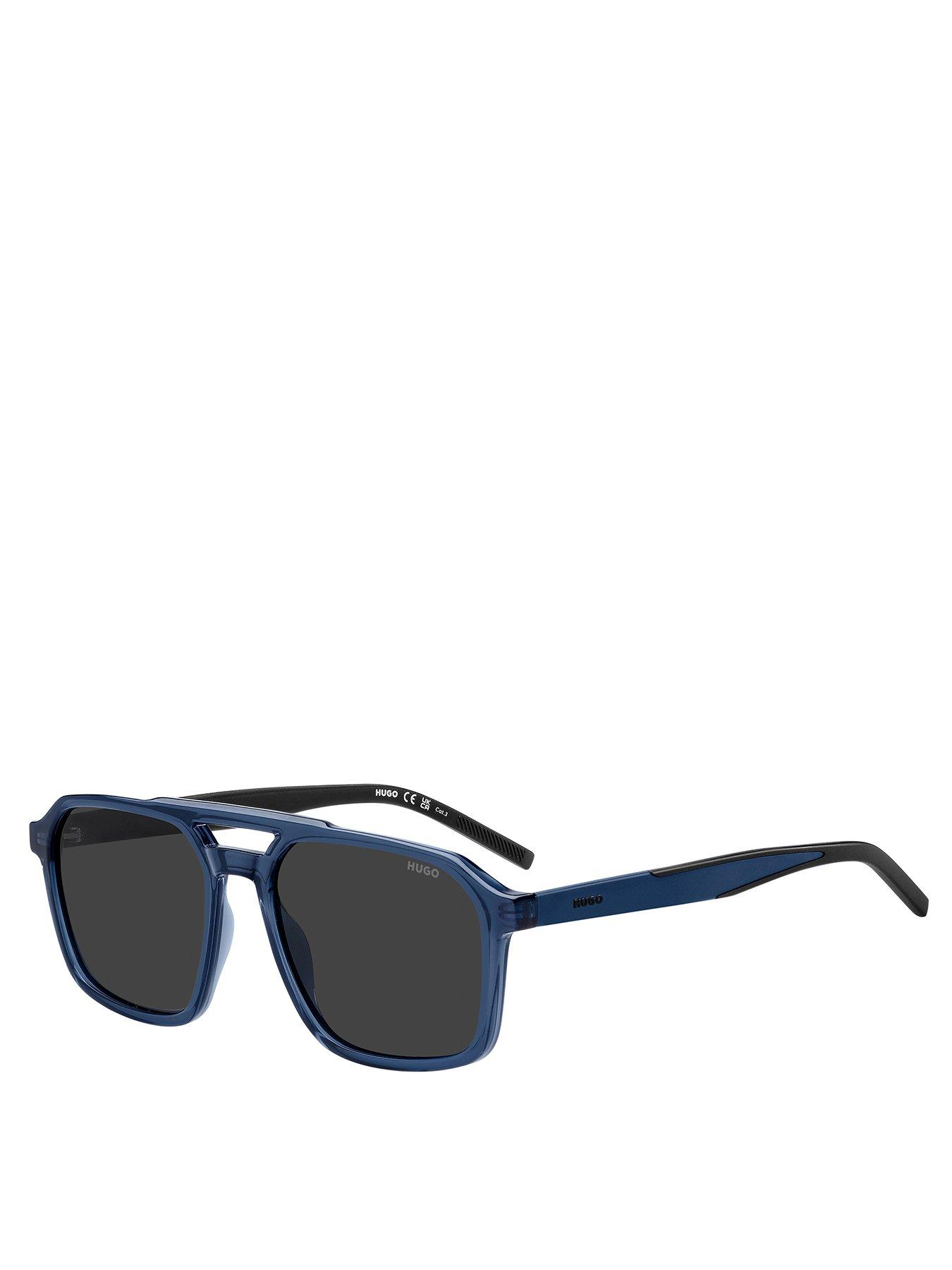 hugo-blue-frame-rectangular-sunglasses
