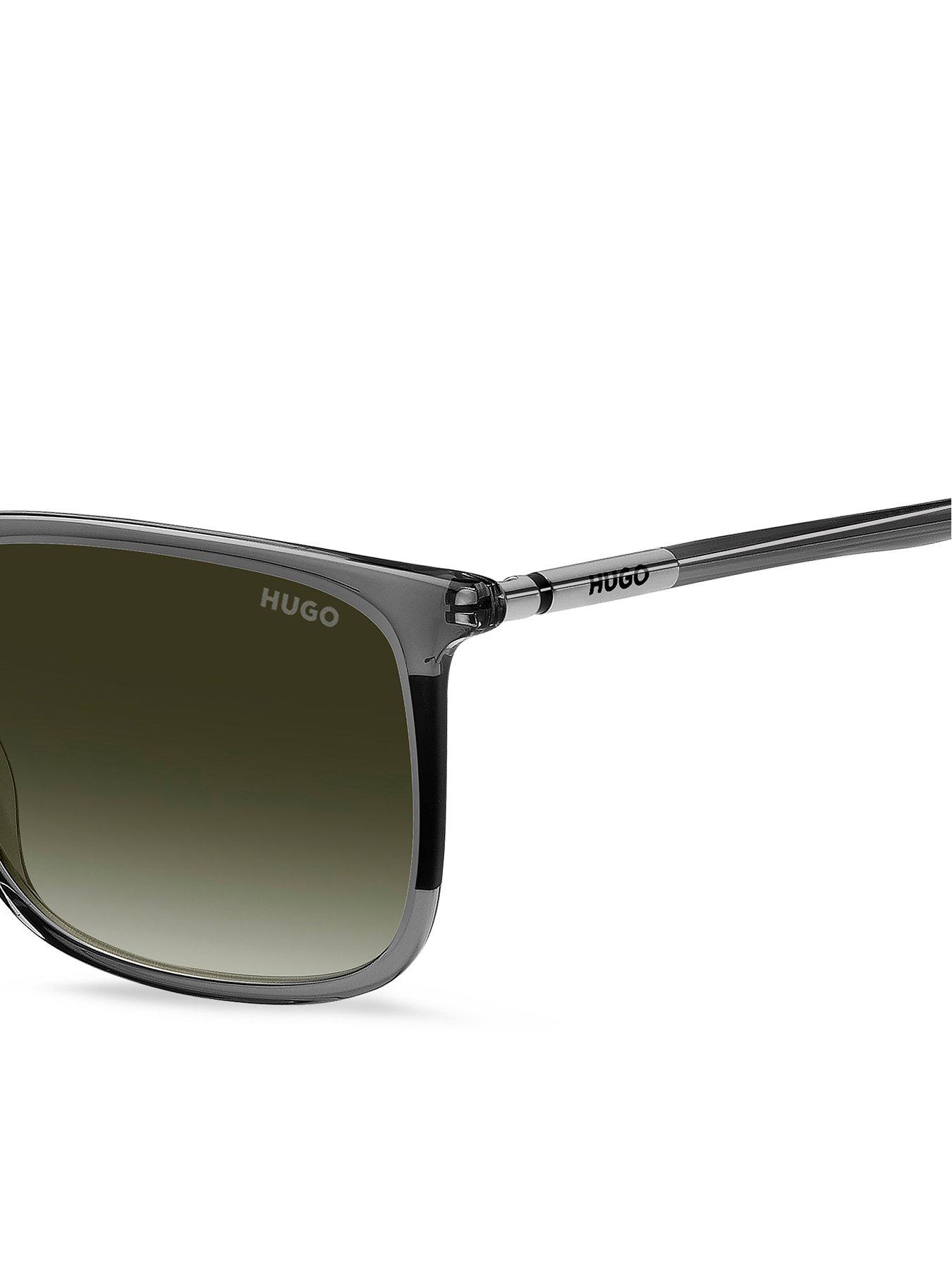  image of hugo-greed-shaded-rectangular-sunglasses