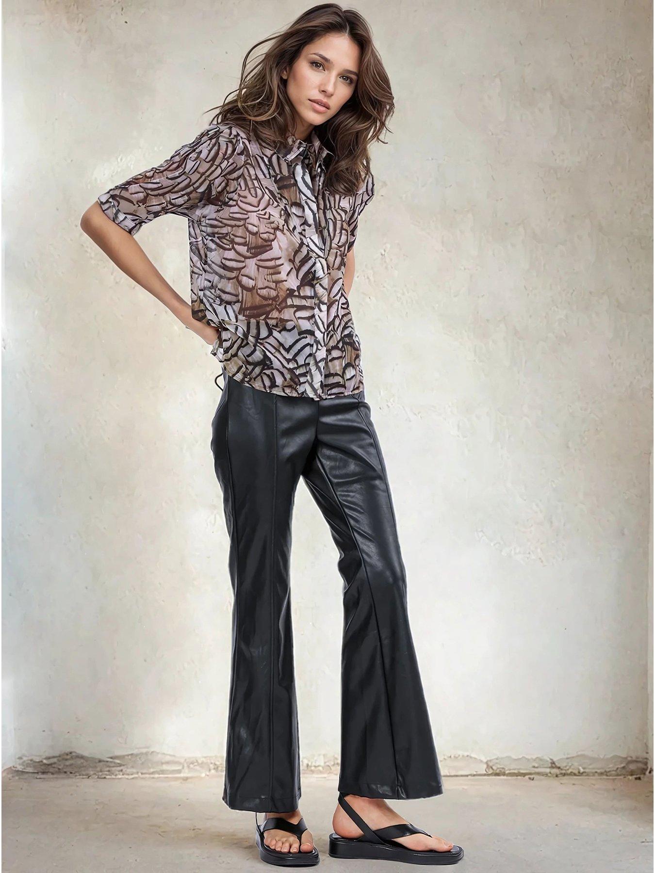 religion-indium-shirt-blouse-with-puff-shoulder-multi