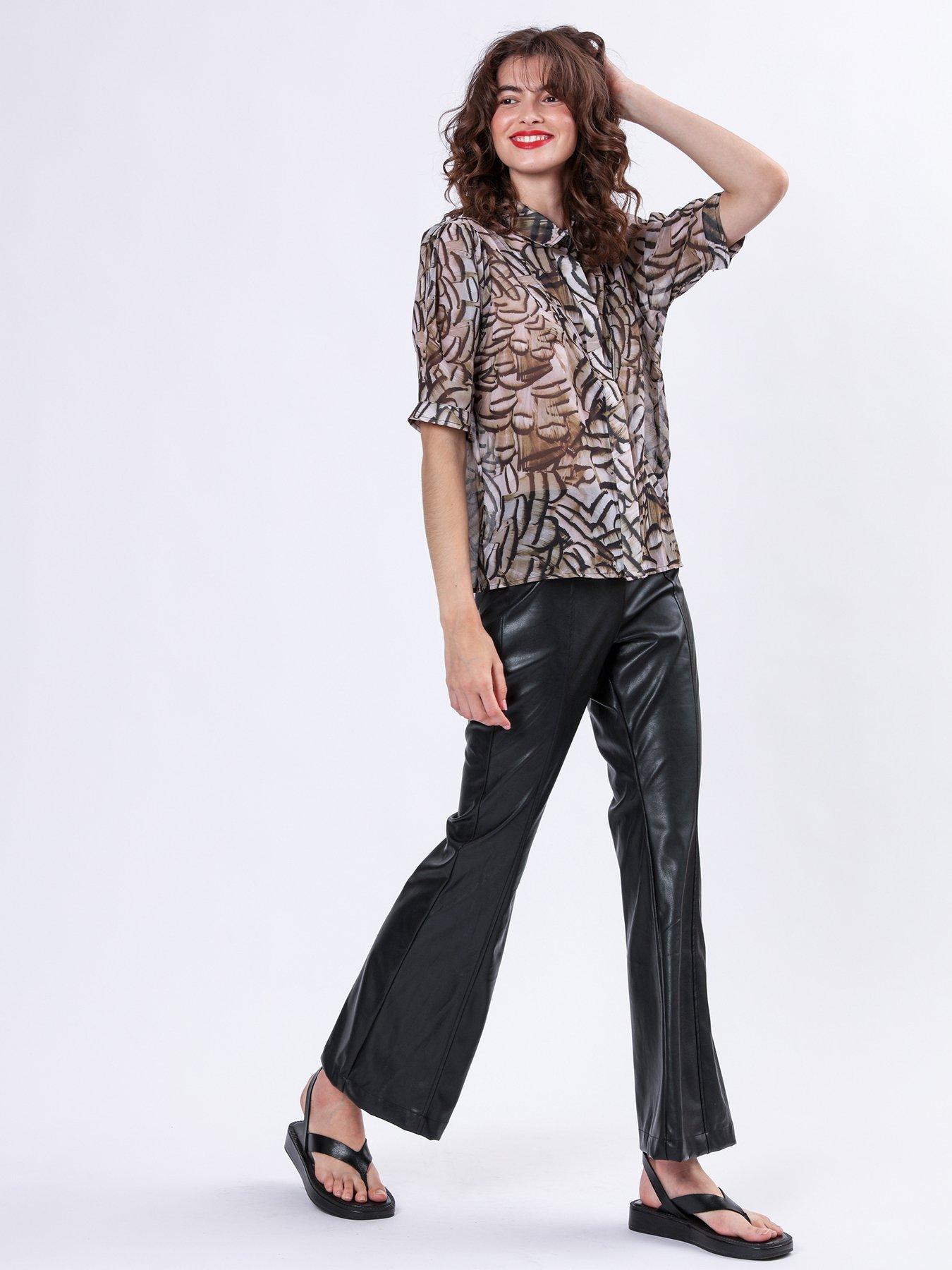  image of religion-indium-shirt-blouse-with-puff-shoulder