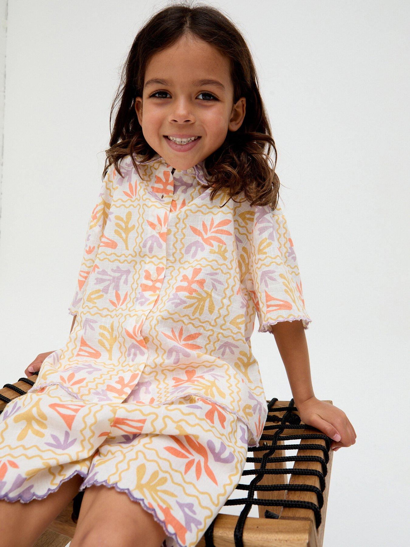 undefined Girls Gilly Co Ord Short - Multi