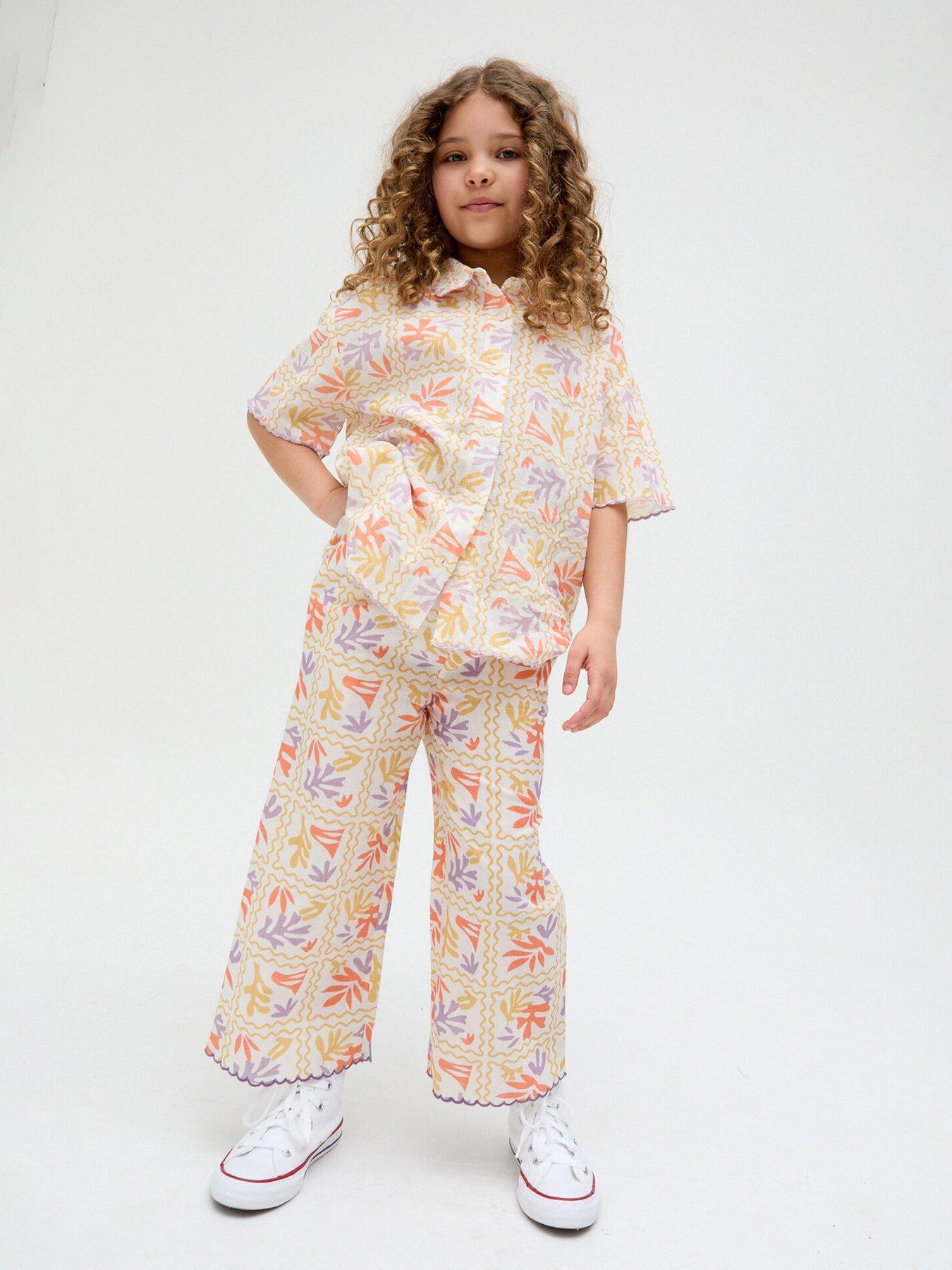 undefined Girls Gilly Co Ord Trouser - Multi
