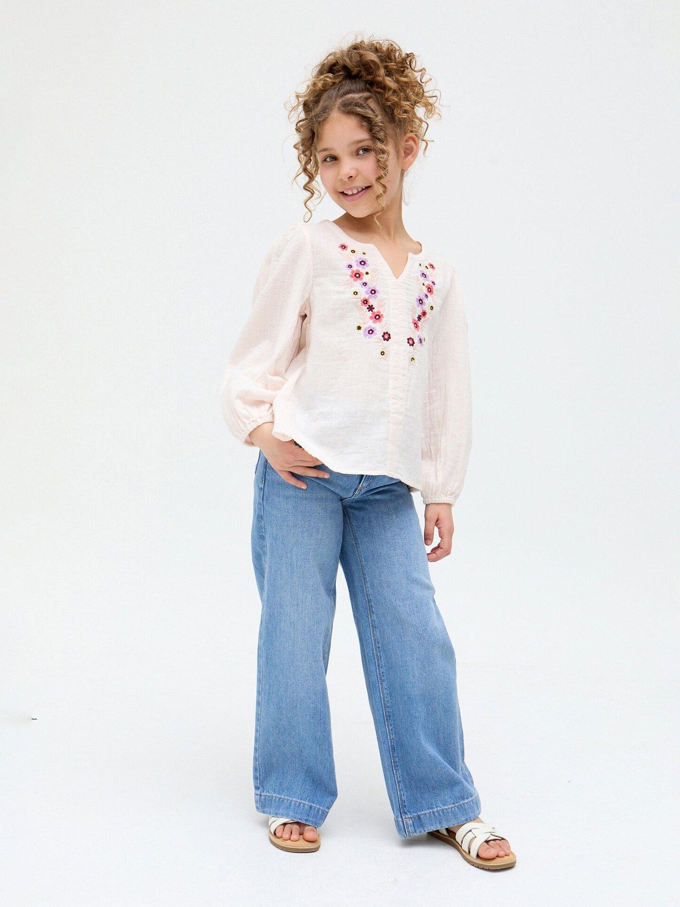 undefined Girls Dina Top - Cream