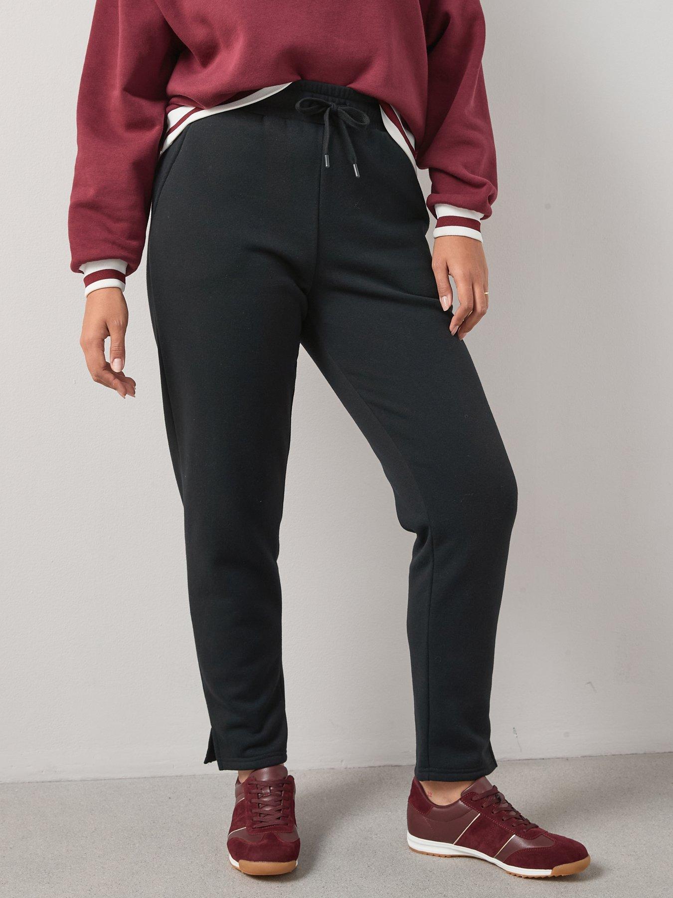  image of the-very-collection-curve-straight-leg-jogger-black