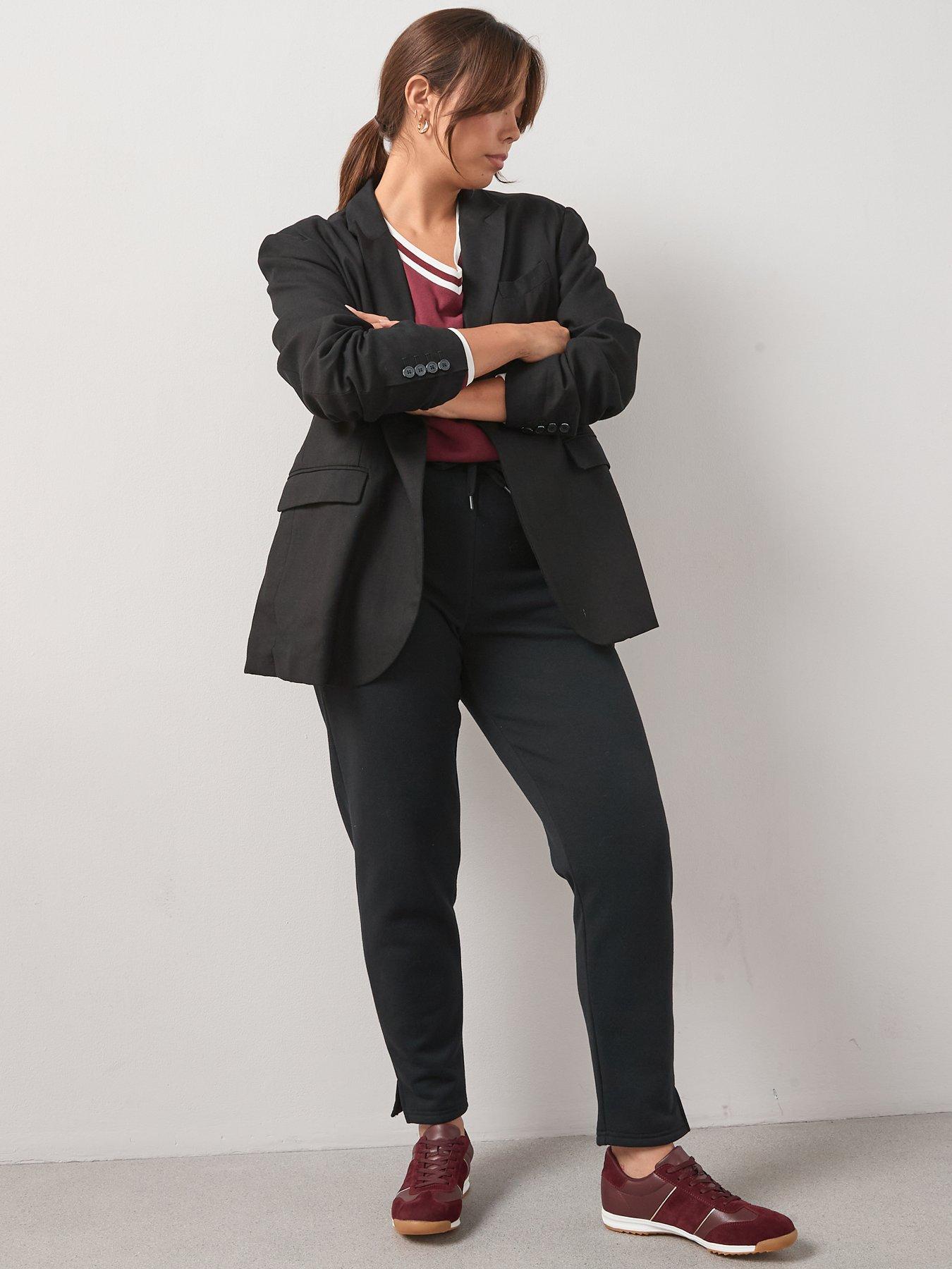  image of the-very-collection-curve-straight-leg-jogger-black