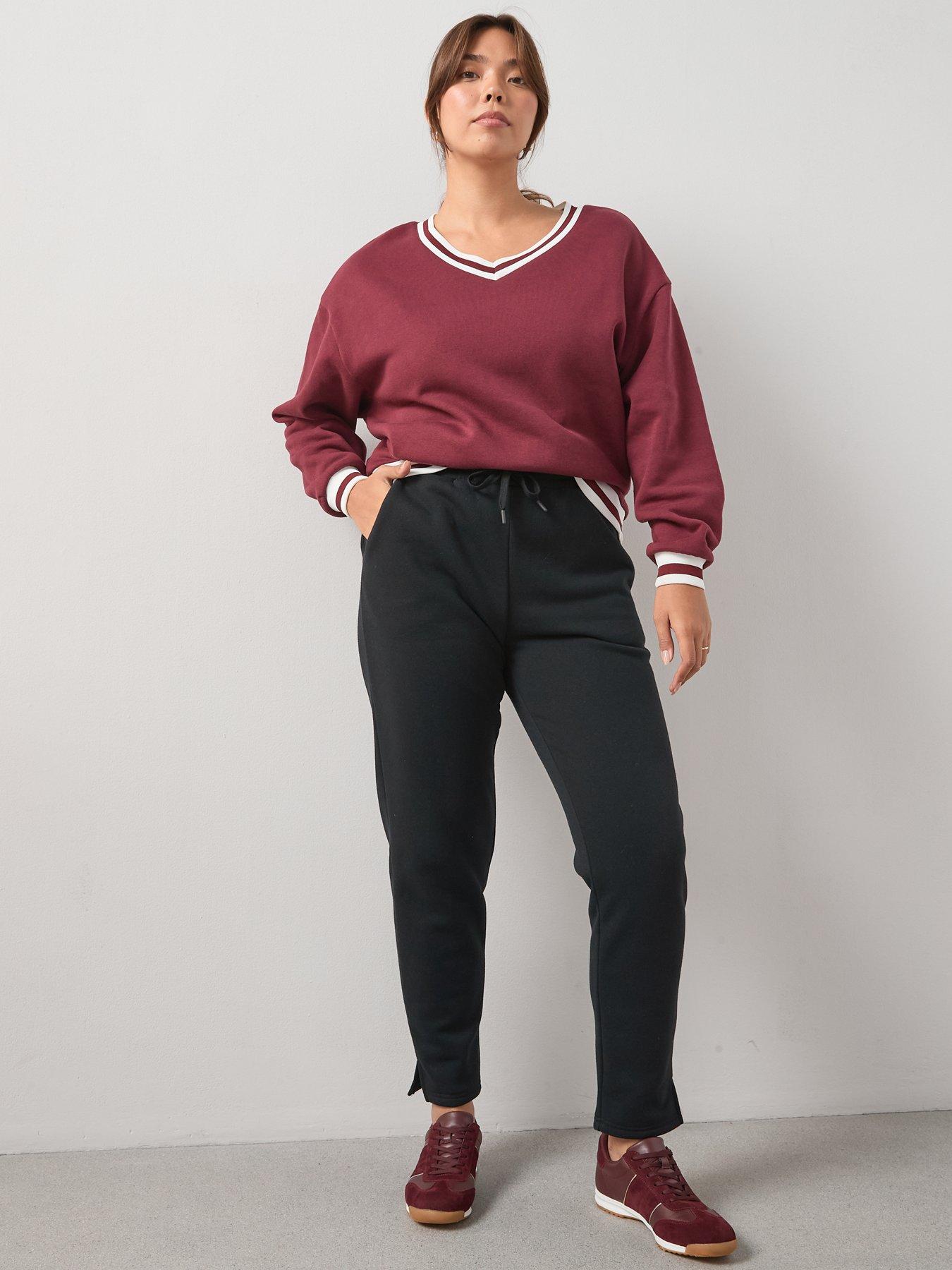  image of the-very-collection-curve-straight-leg-jogger-black