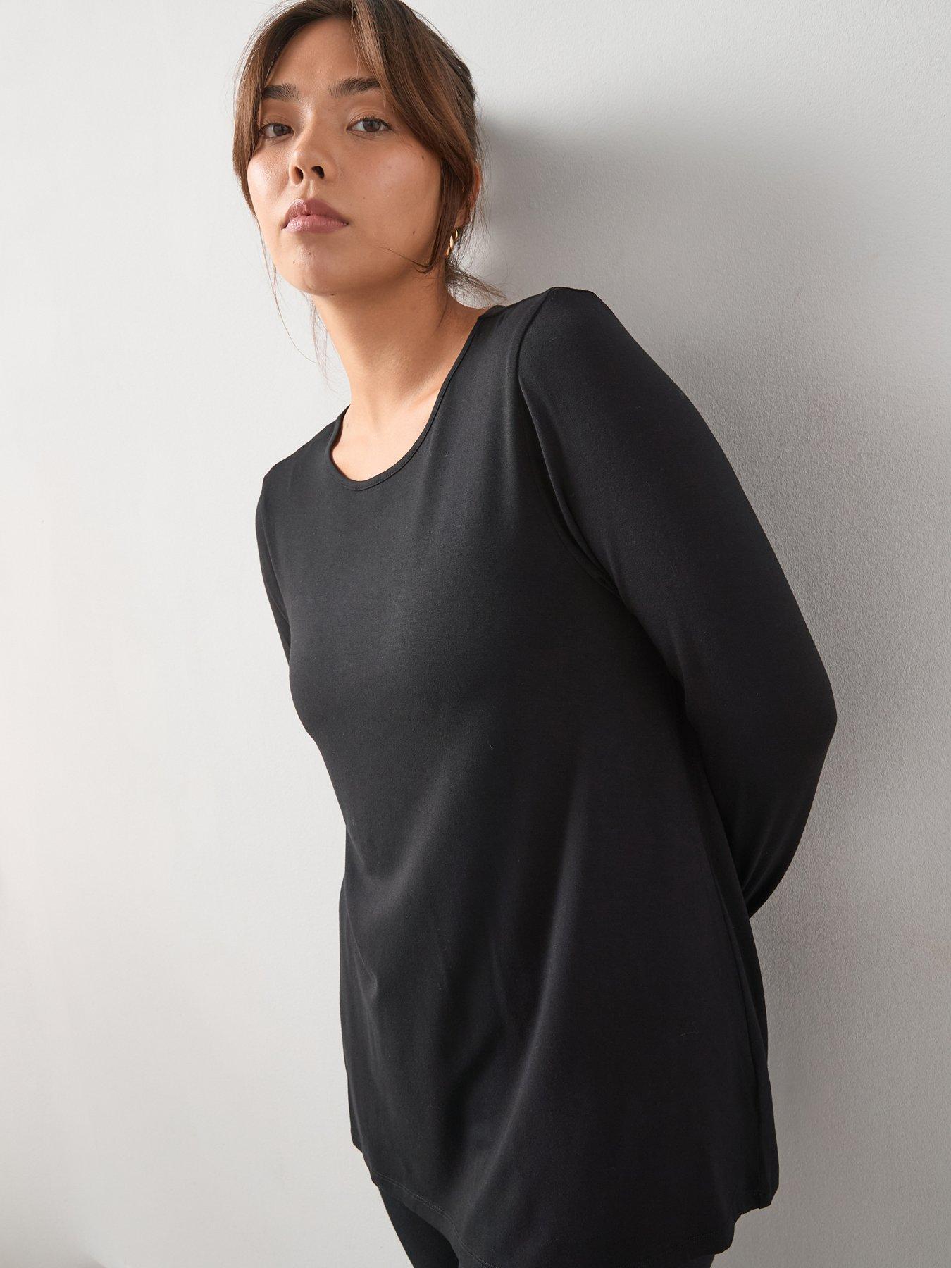 The Very Collection Curve Jersey Long Sleeve Swing Top