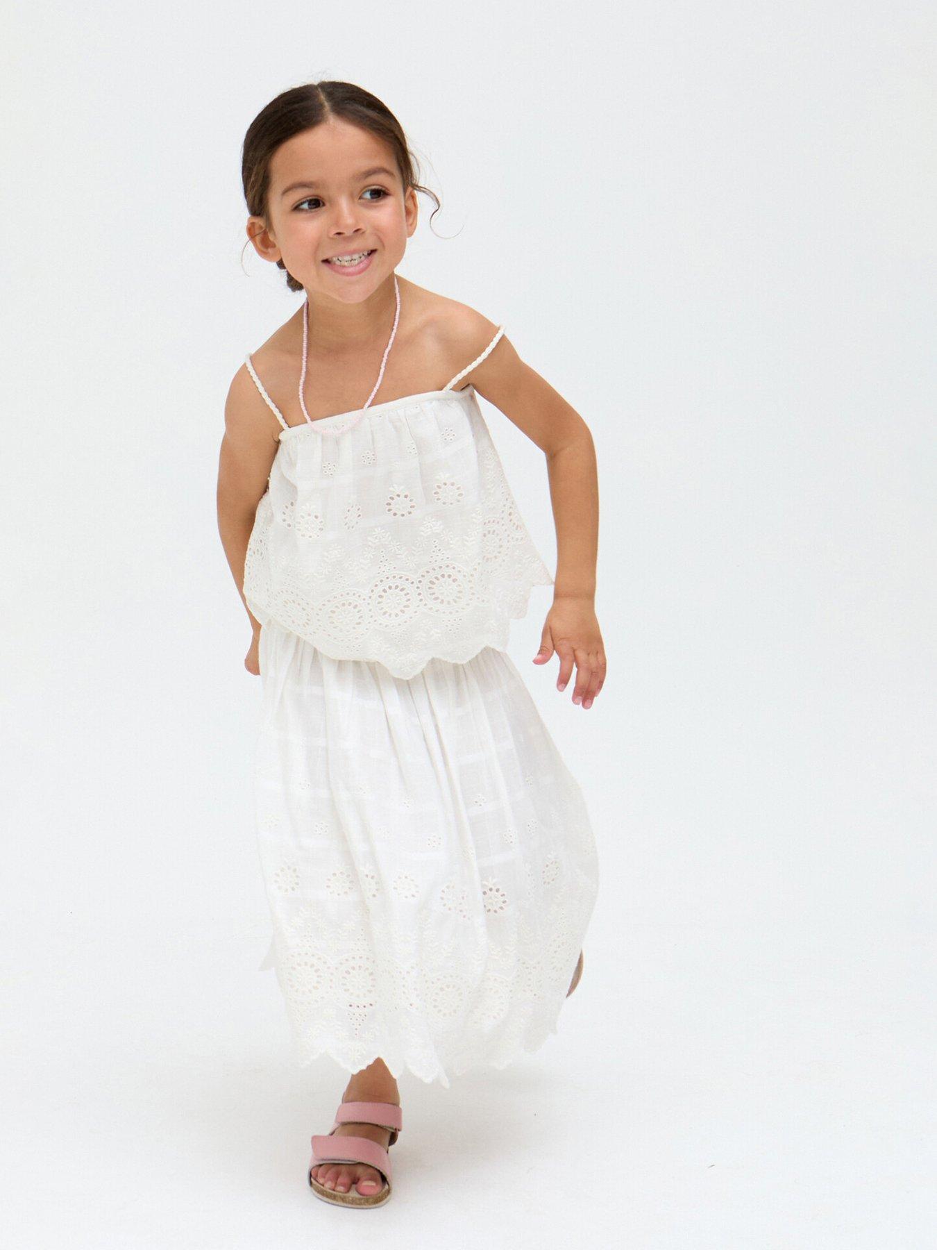 Raffya Kids Ruffa Co Ord Skirt - Cream