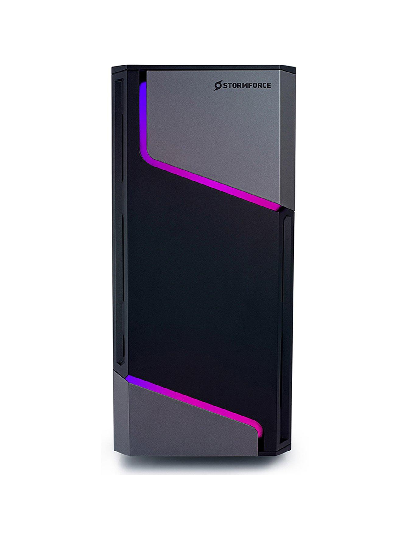 Image 1 of 6 of Stormforce MX360 Gaming Desktop - AMD Ryzen 5,&nbsp;8GB RAM, 500GB SSD - Black