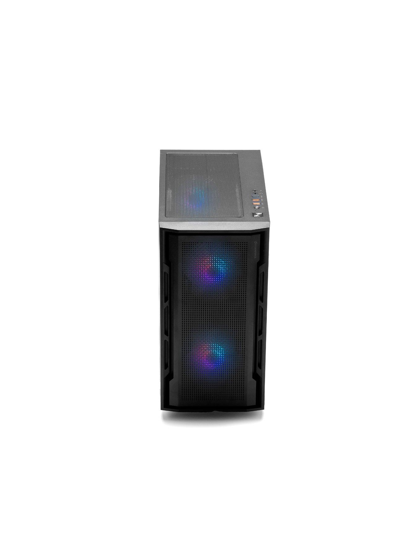  image of stormforce-uniface-gaming-desktop-geforce-rtx-3050-amd-ryzen-5-16gb-ram-1tb-ssd-black