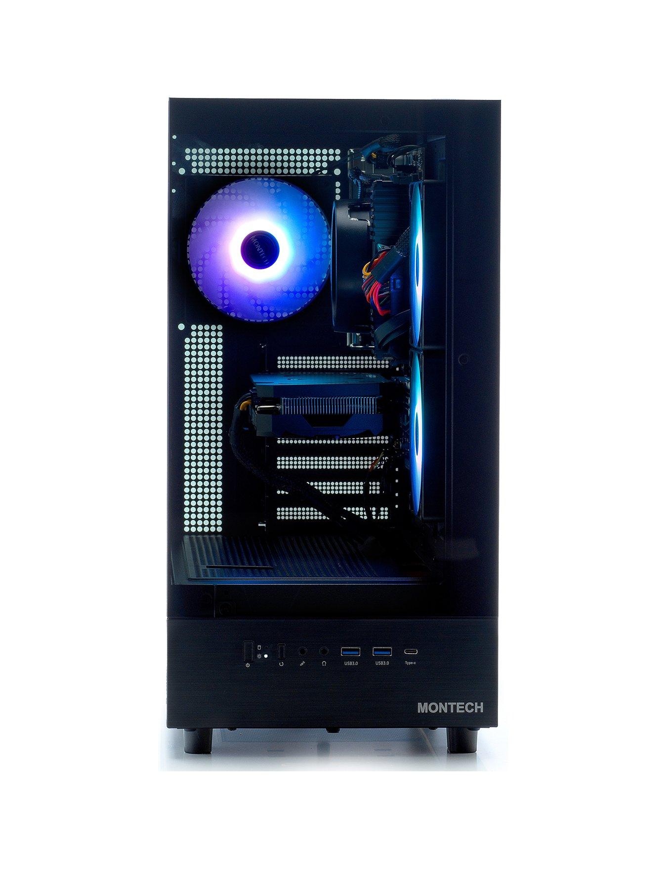 undefined Vortex XR Gaming Desktop - GeForce RTX 4060, AMD Ryzen 5, 16GB RAM, 1TB SSD - Black