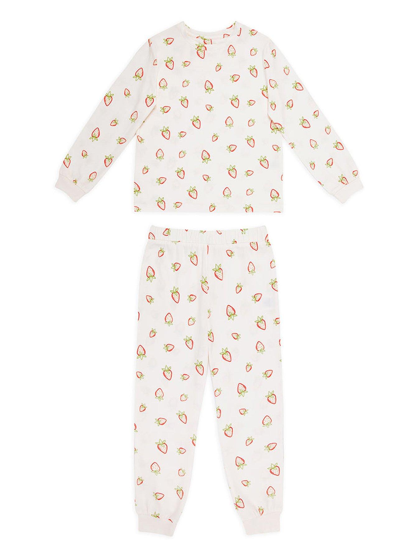 chelsea-peers-kids-unisex-ditsy-strawberry-long-sleeve-pyjamas-off-white
