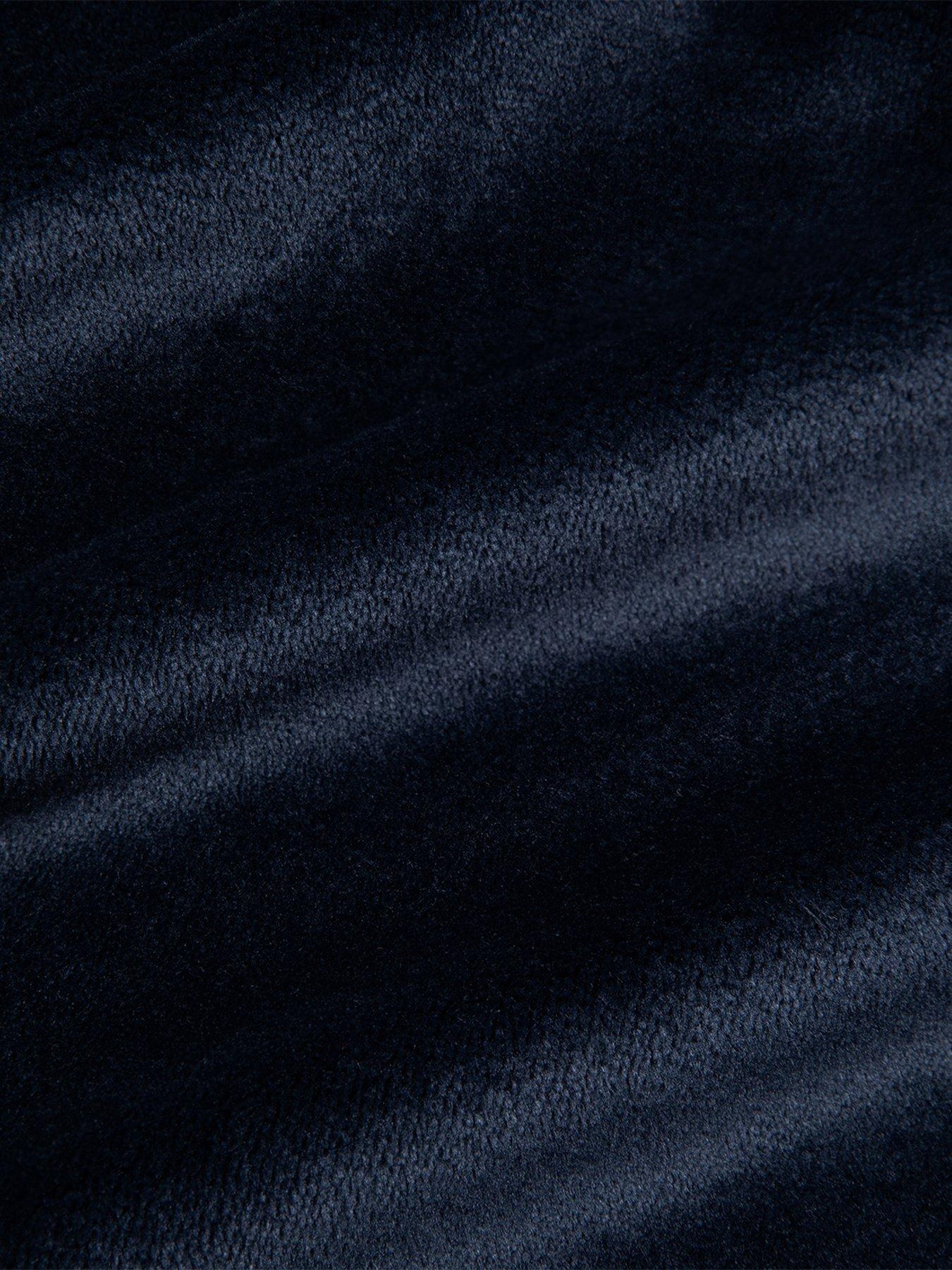  image of chelsea-peers-unisex-kids-hooded-dressing-gown-navy