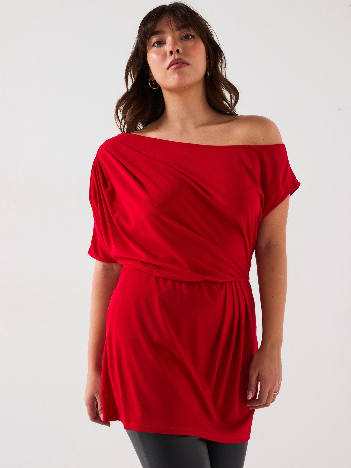 v-by-very-curve-off-the-shoulder-stretch-top-red