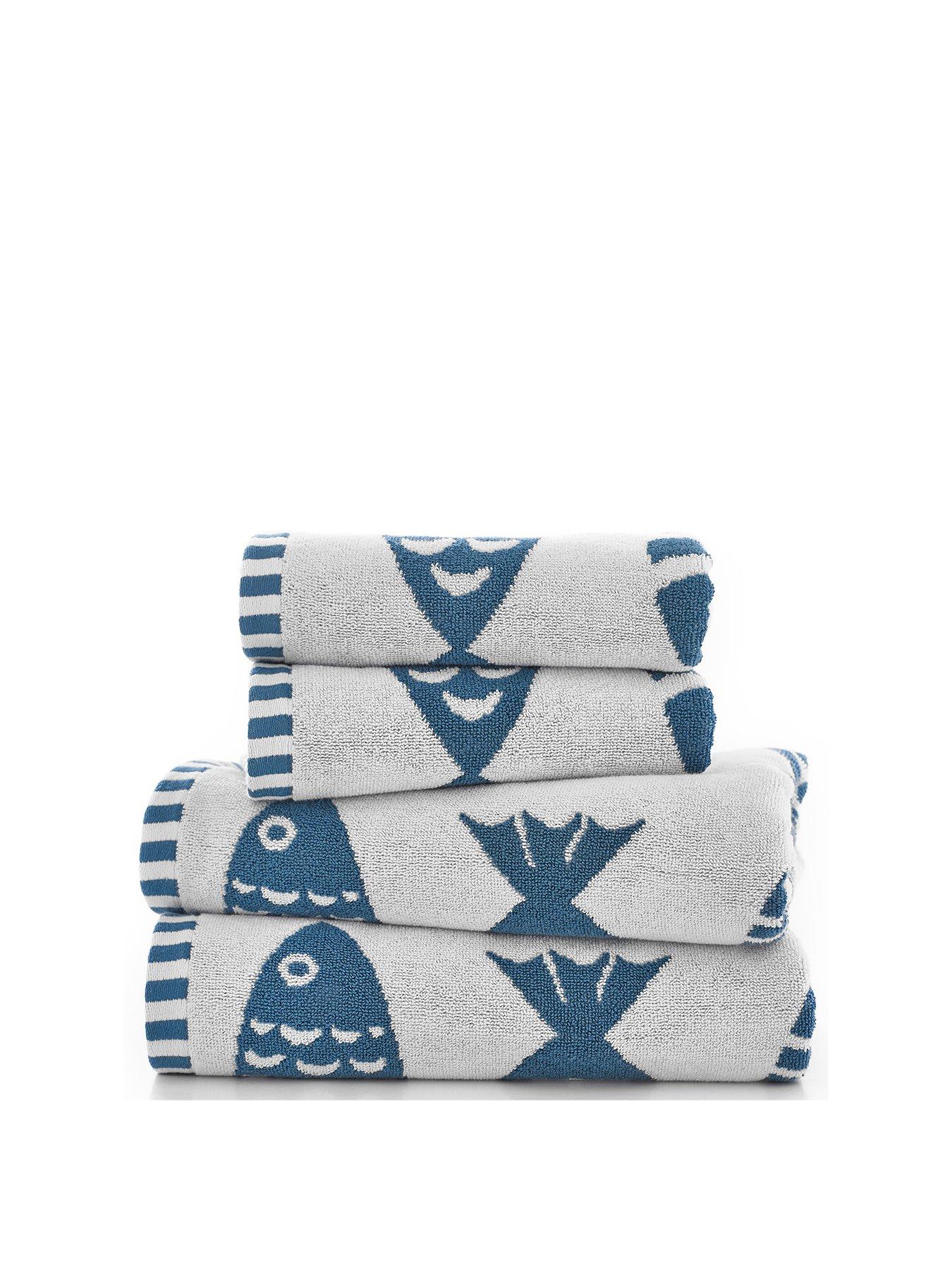  image of lobster-creek-big-fish-100-cotton-towel-collection