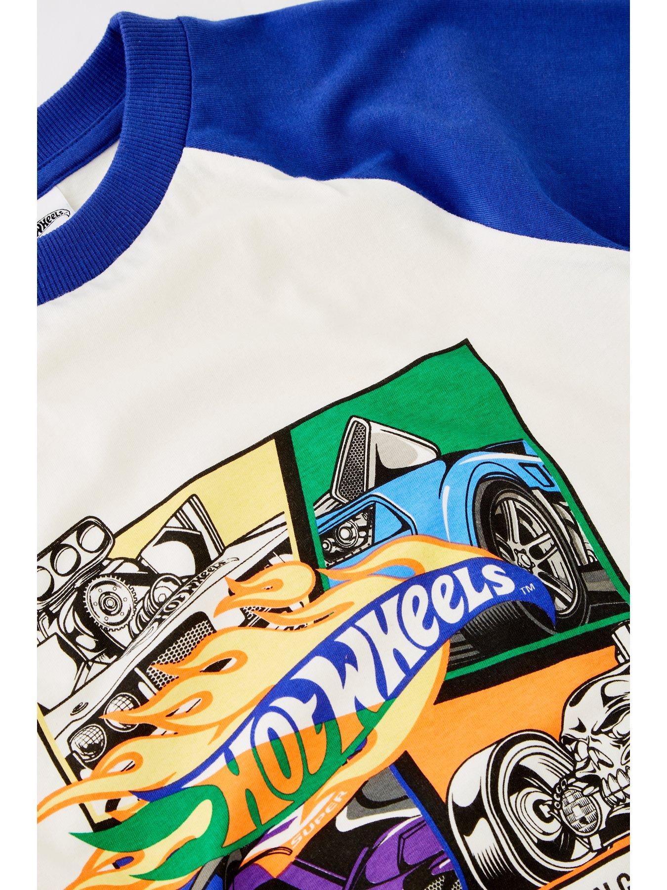 Image 3 of 4 of Hot Wheels Long Sleeve T-Shirt - Blue