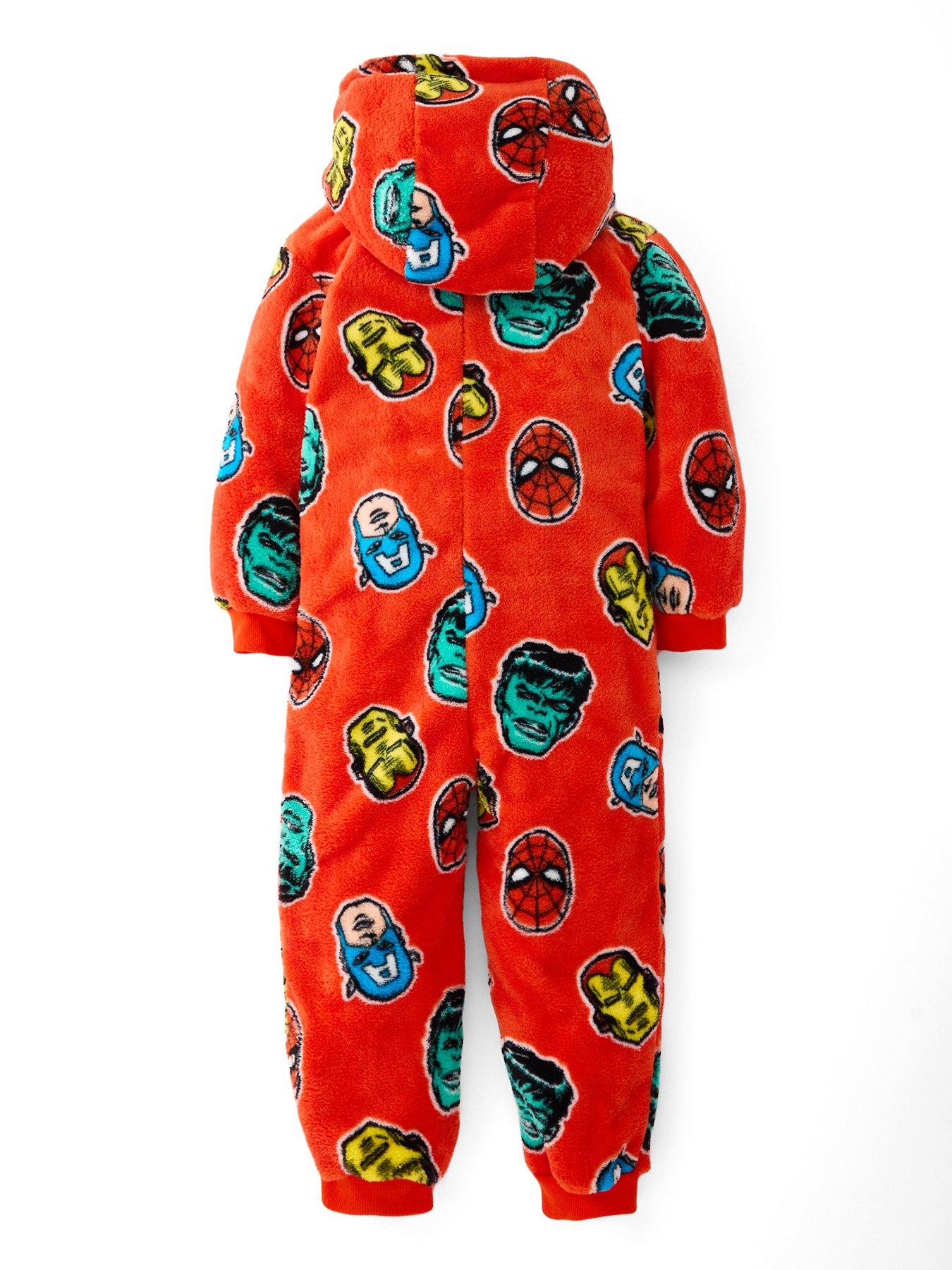 Image 2 of 4 of The Very Collection Marvel Avengers Fleece All In One - Black