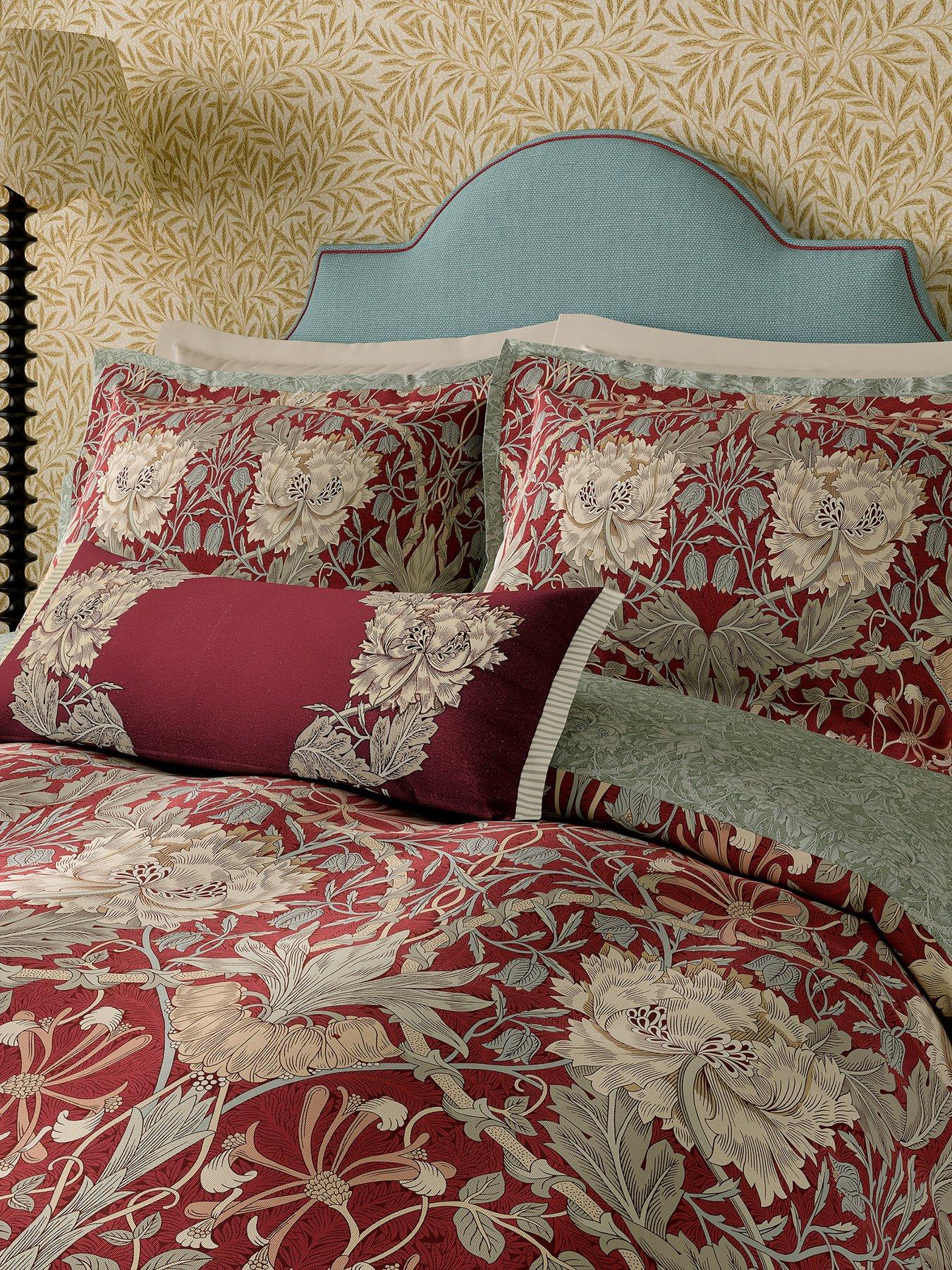 Morris & Co Honeysuckle & Tulip Cushion- 70x30cm