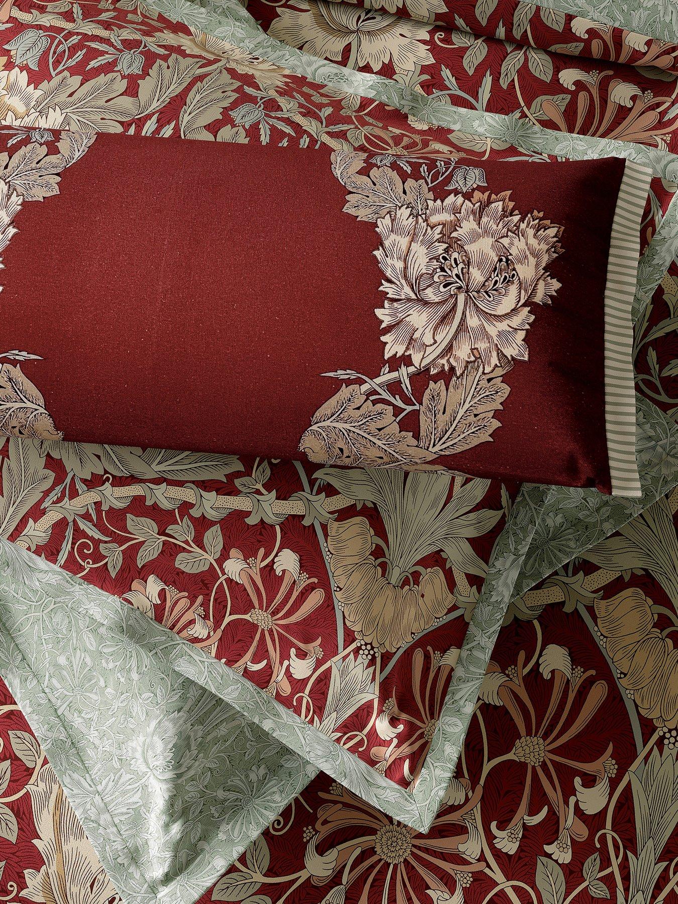  image of morris-co-honeysuckle-tulip-cushion--70x30cm