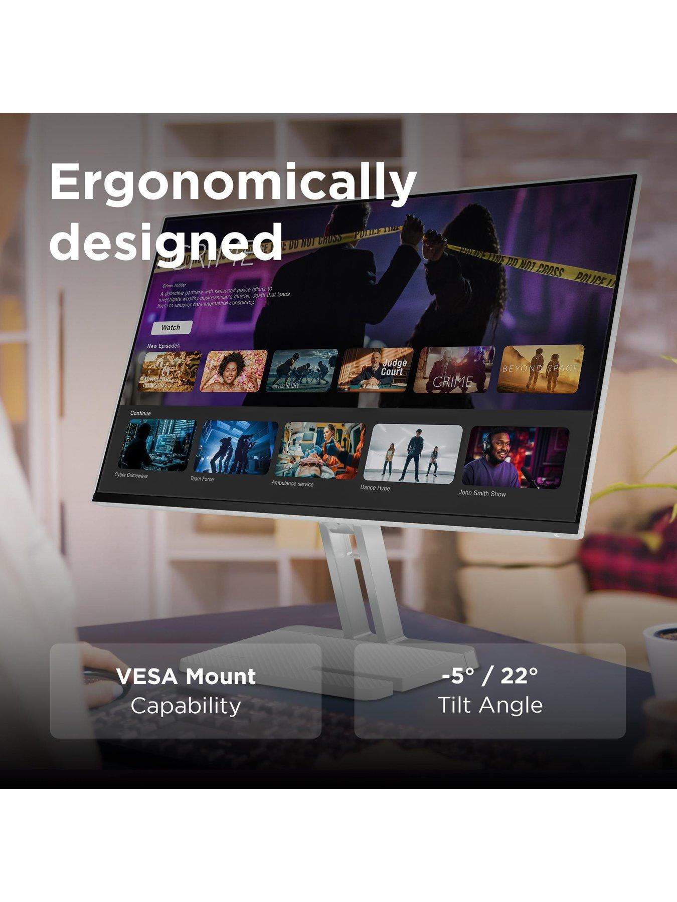 Image 6 of 7 of Lenovo L24i-4A 23.8in, FHD Monitor(1920 x 1080), 100Hz, IPS, VESA Support, Adjustable Stand, Eyesafe 2.0, Monitor